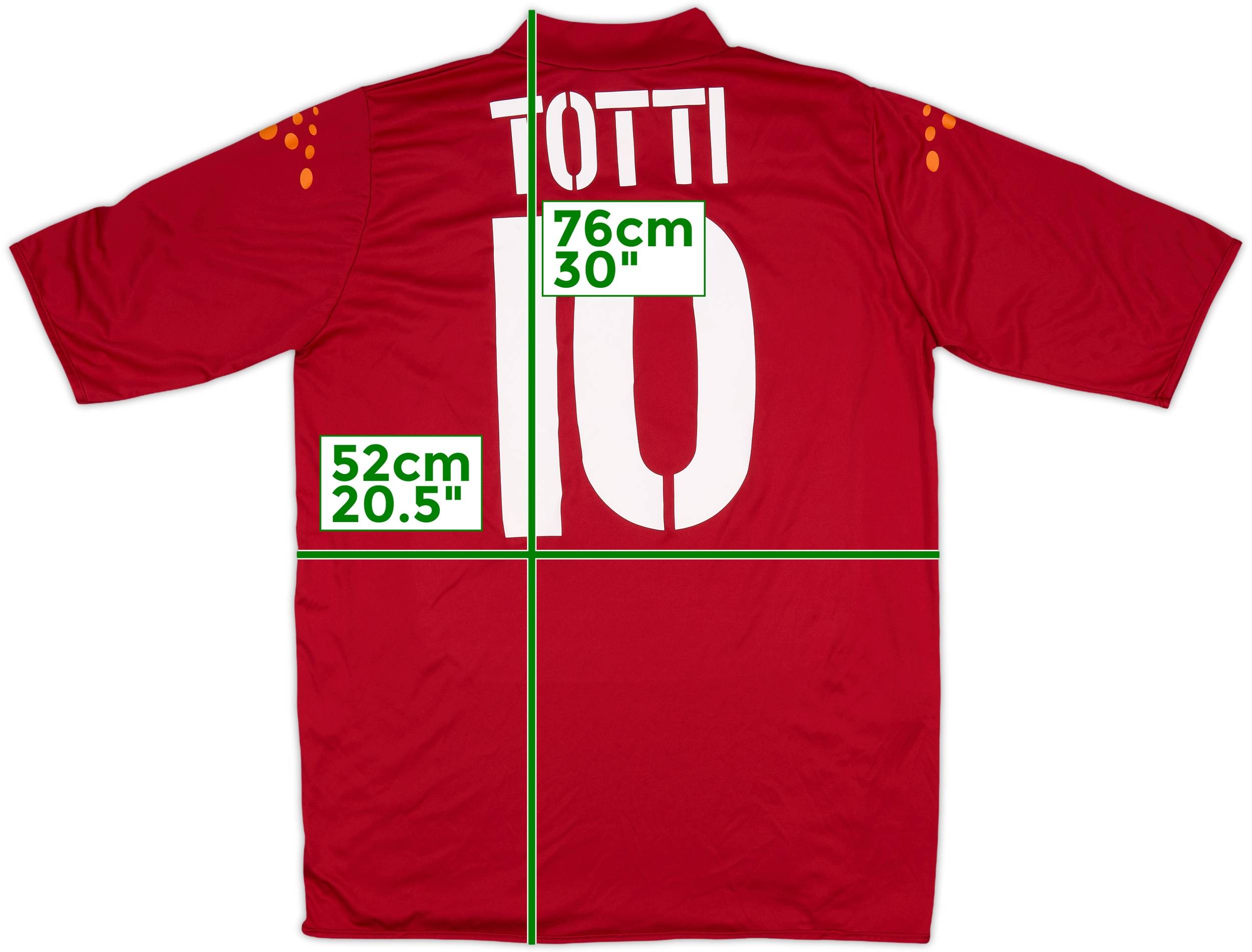 ウェア 04-05 ROMA TOTTI #10 2002-03 Roma Home Shirt Totti #10 - 8/10 - (XXL)