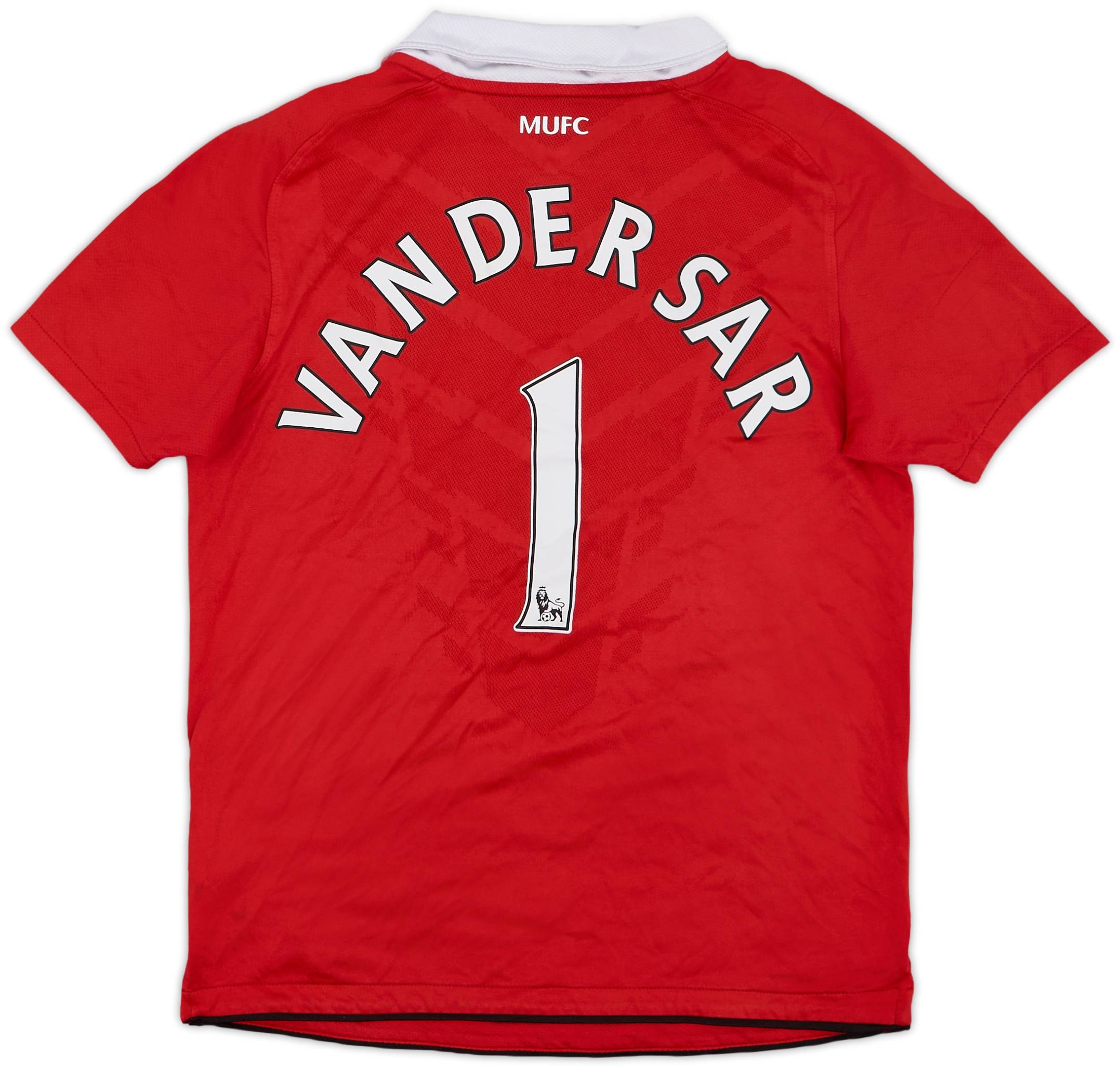 2010-11 Manchester United Home Shirt Van Der Sar #1 - 6/10 - (M.Boys)