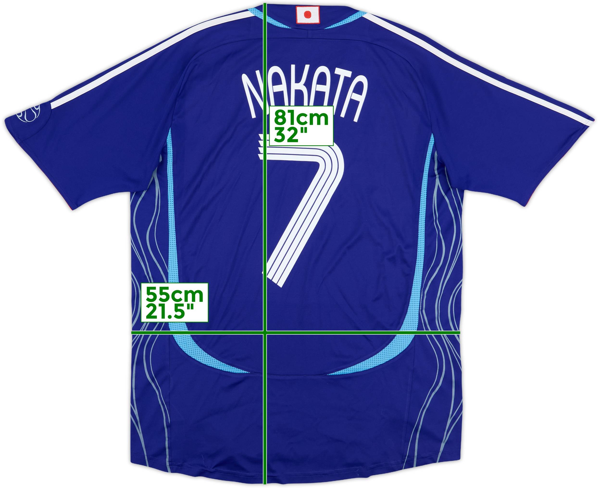 2006-08 Japan Home Shirt Nakata #7 - 6/10 - (L)