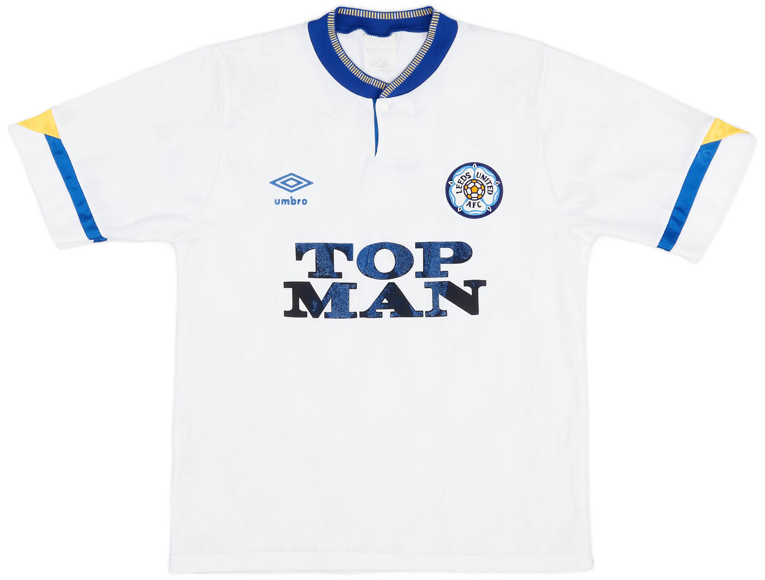 1990-91 Leeds United Home Shirt - 6/10 - (M)