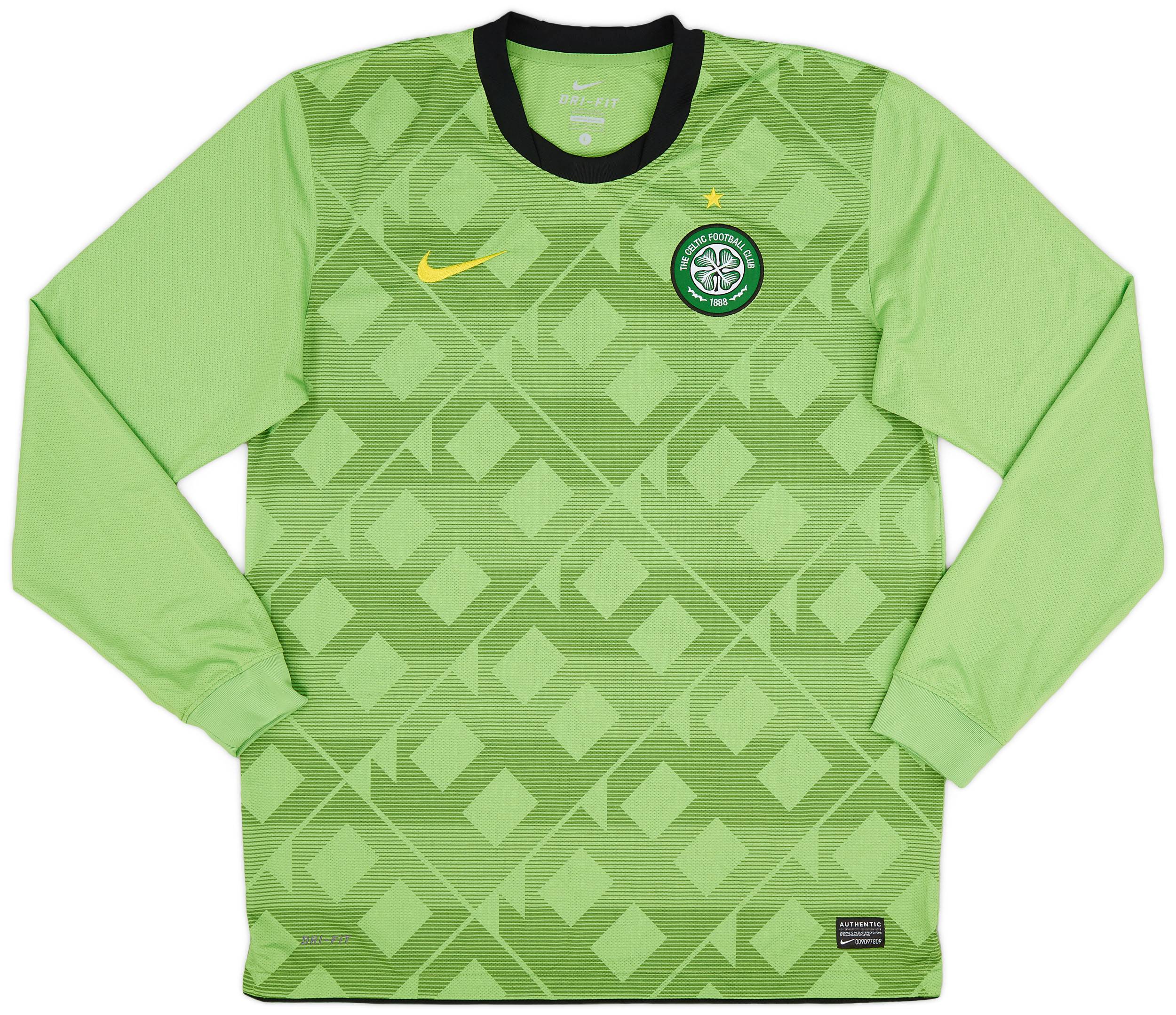 2010-11 Celtic Away L/S Shirt - 9/10 - (L)