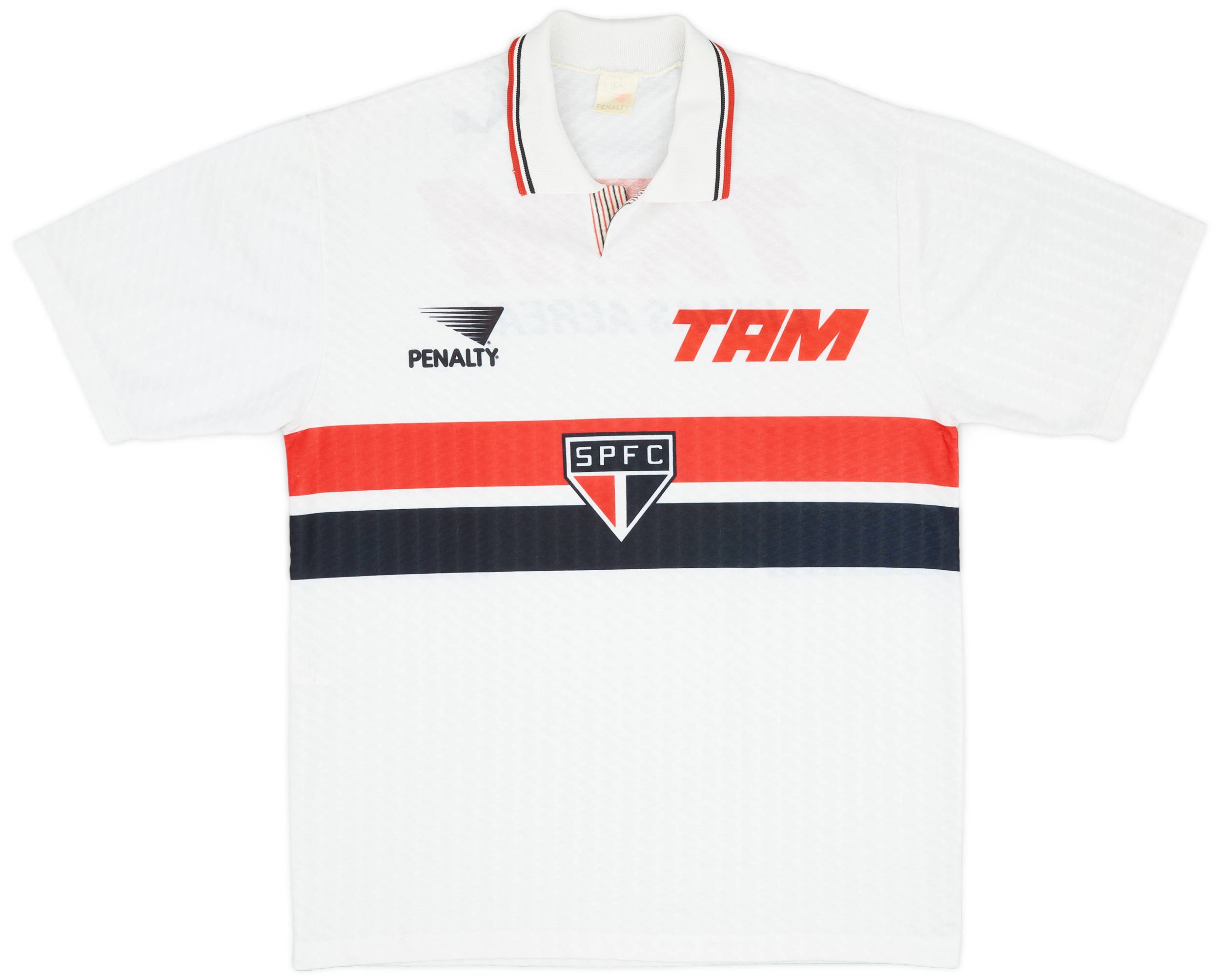 1993 Sao Paulo Home Shirt - 8/10 - (L)