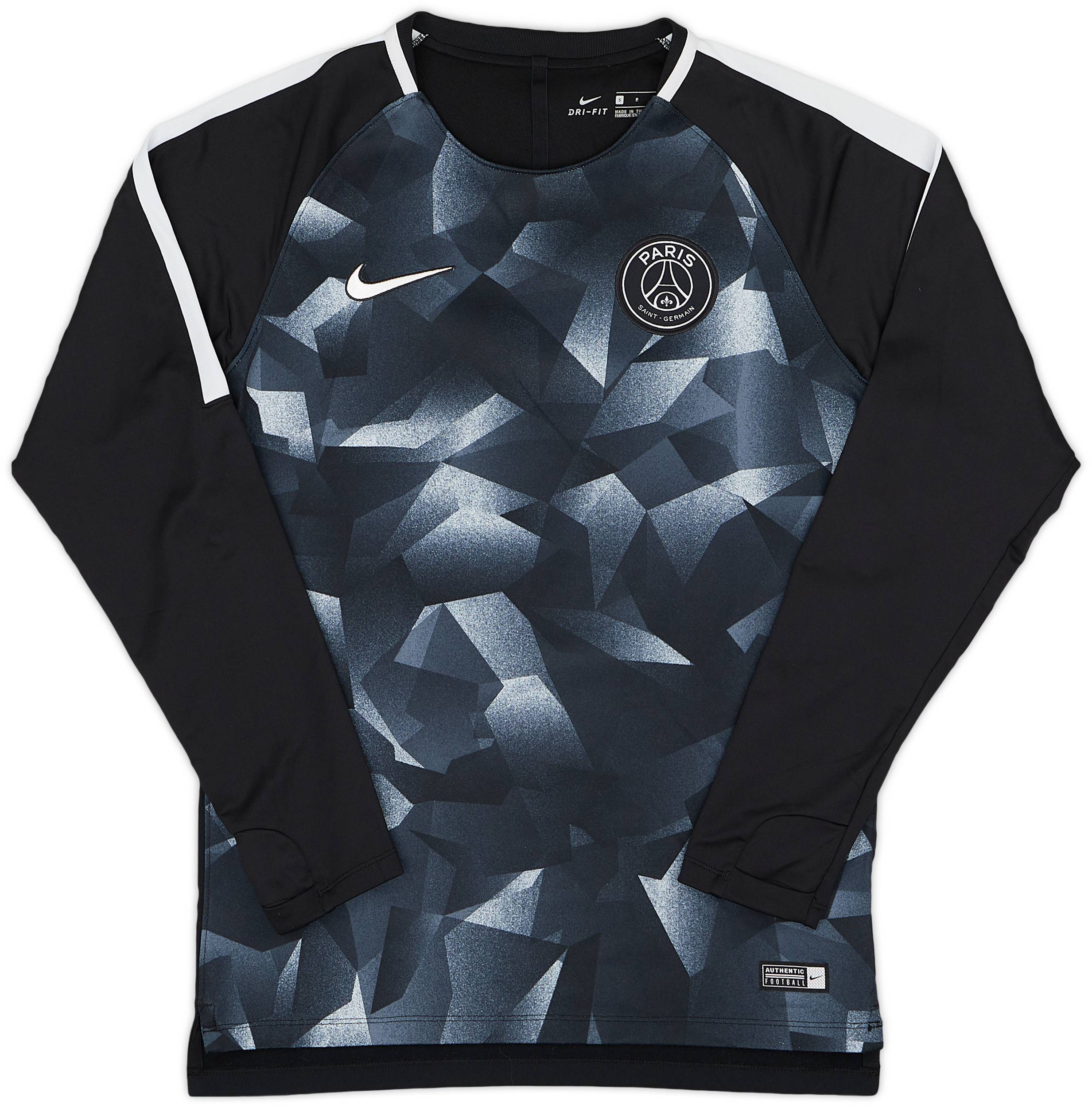 2017 18 Paris Saint Germain Nike Training L S Shirt 9 10 S