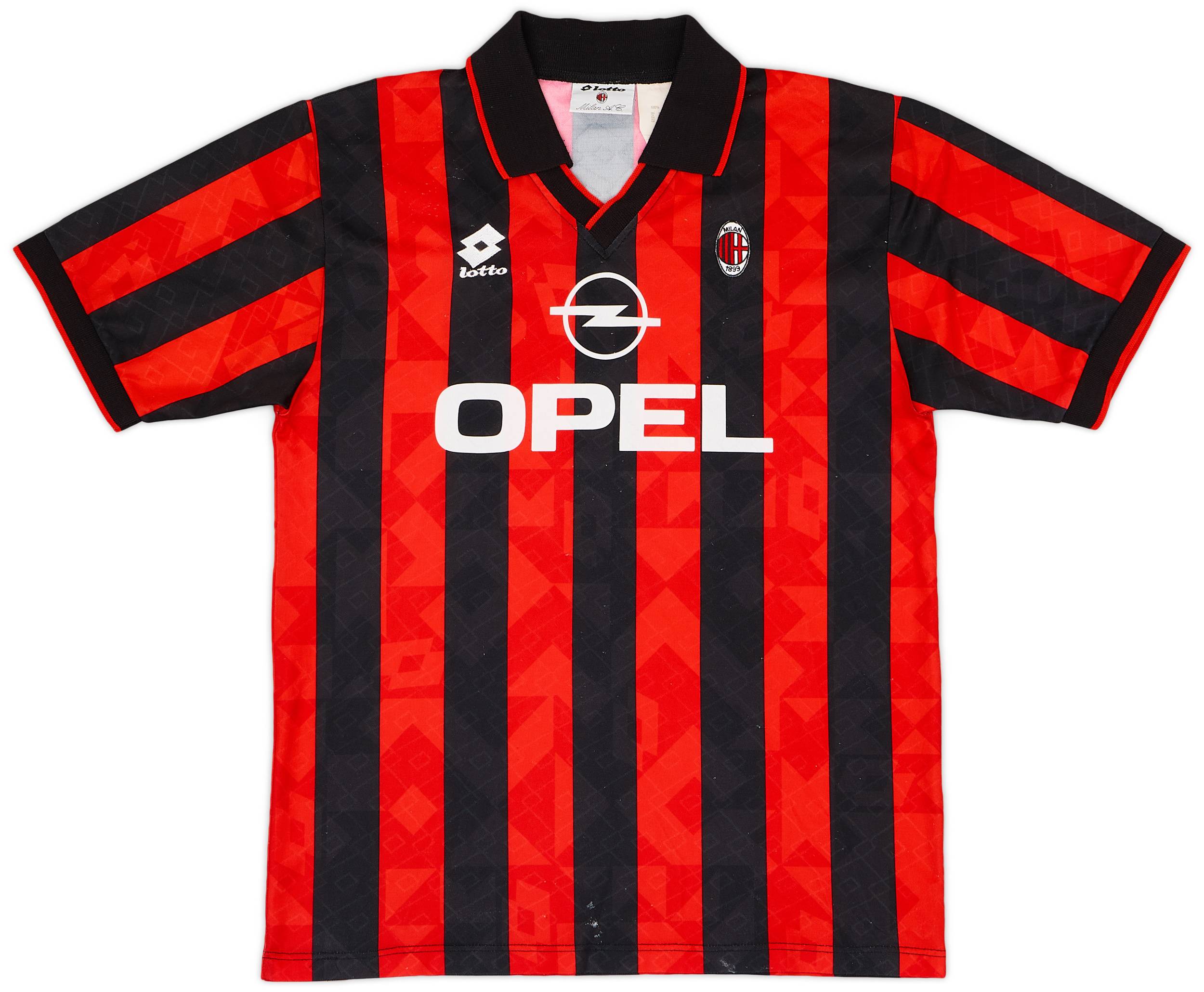 1995-96 AC Milan Home Shirt #15 - 6/10 - (L)