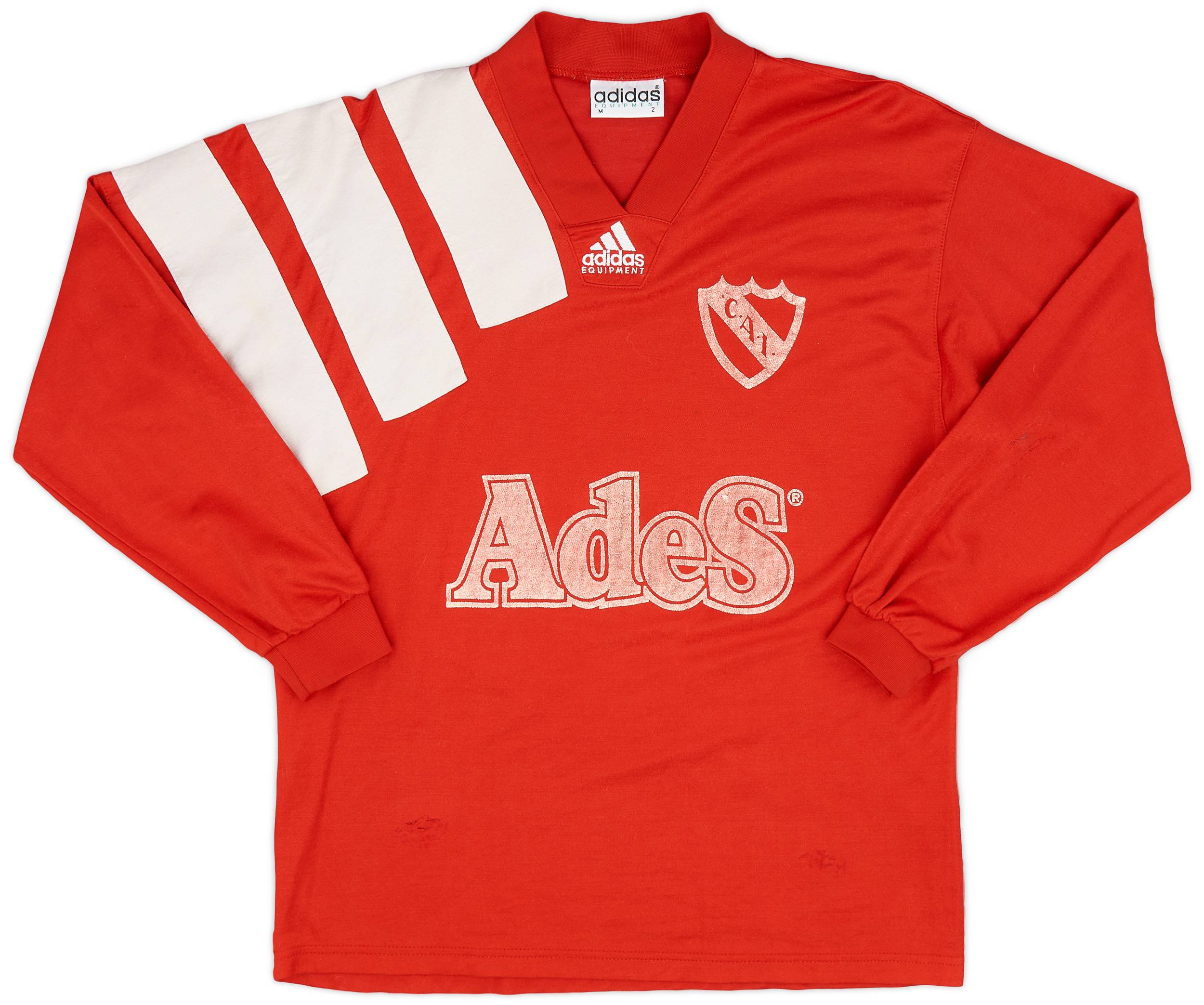 1992 93 Independiente Home L S Shirt 5 10 M