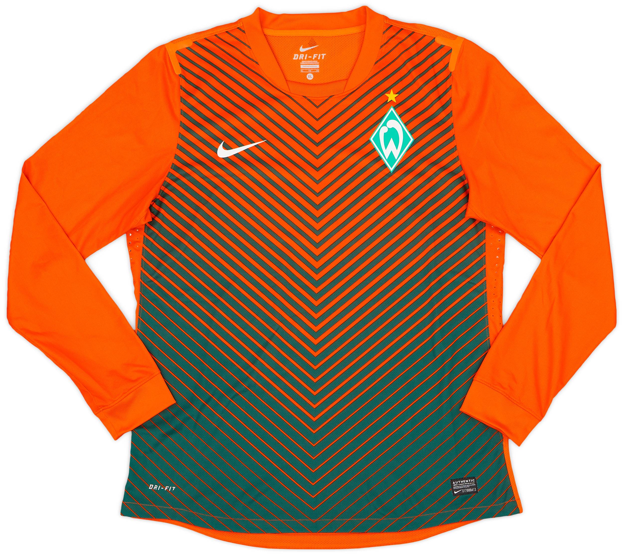 2011-12 Werder Bremen Authentic Away L/S Shirt - 9/10 - (XL)