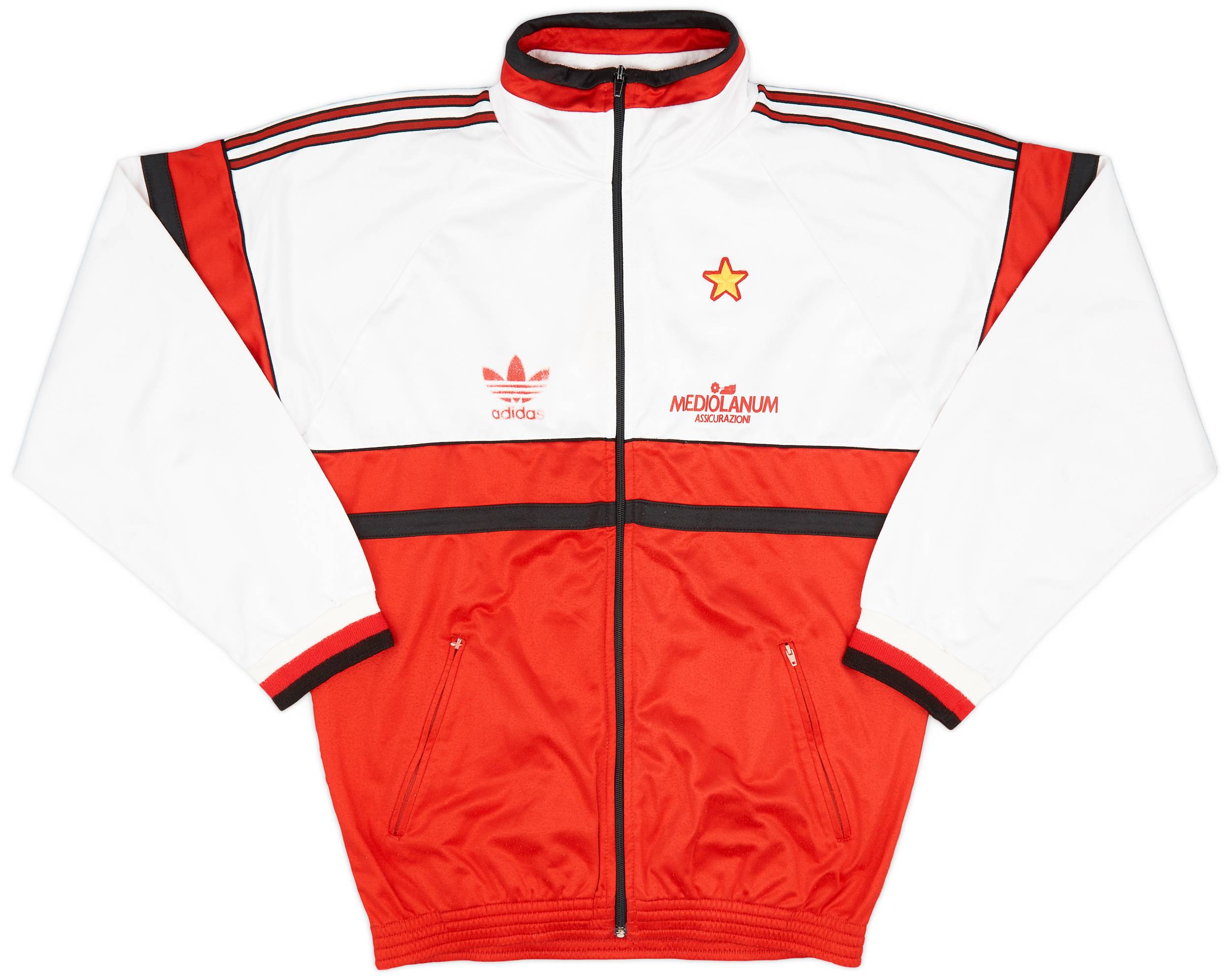 1990-92 AC Milan adidas Track Jacket - 6/10 - (L)