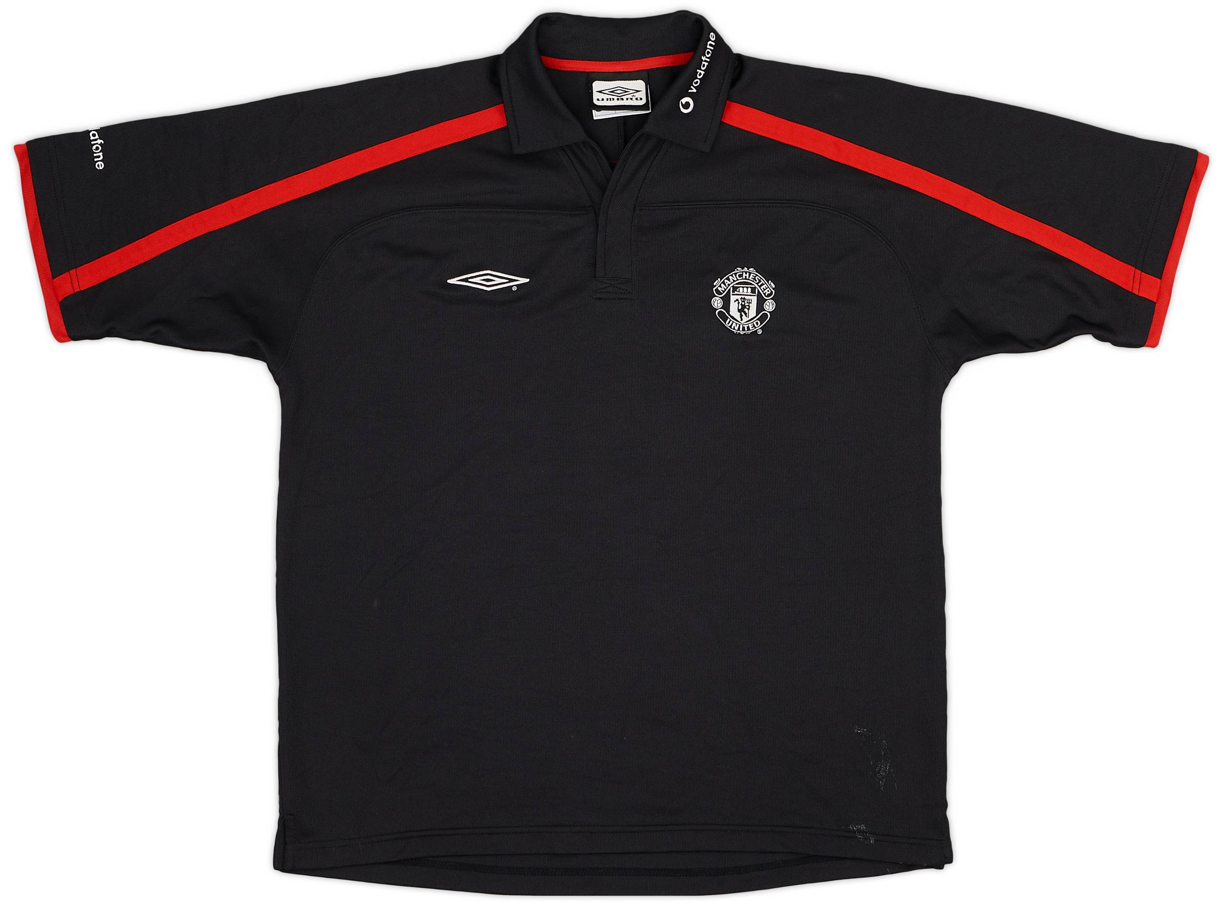 2001-02 Manchester United Umbro Polo Shirt - 7/10 - (L)