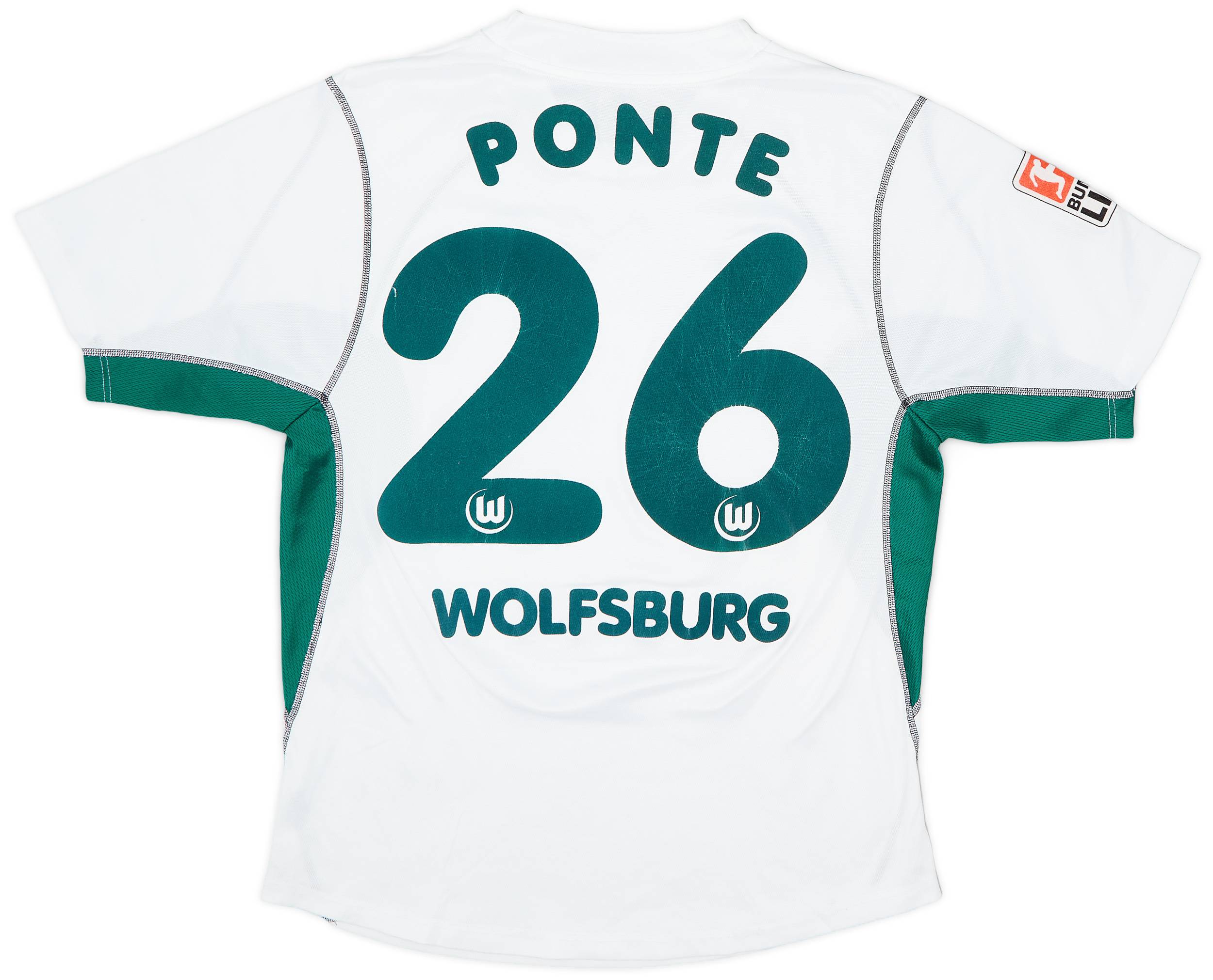 2002-03 Wolfsburg Home Shirt Ponte #26 - 6/10 - (L)
