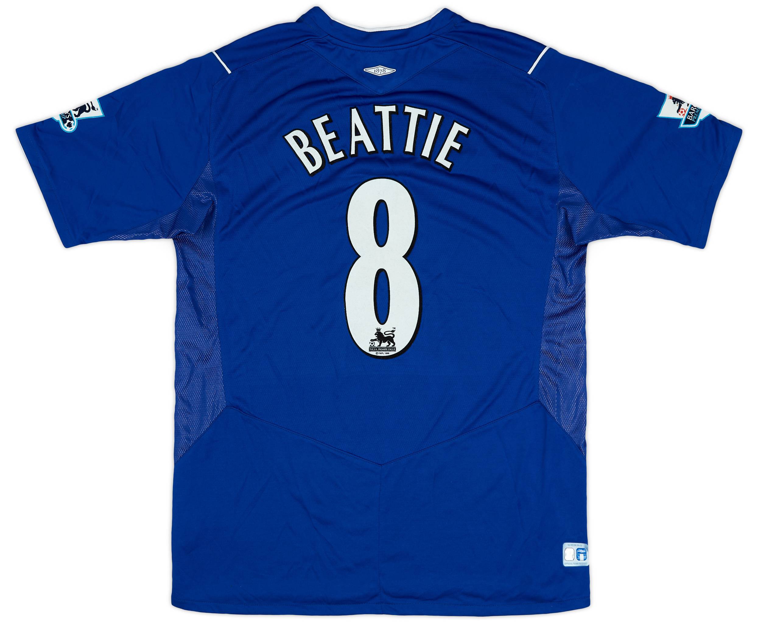2004-05 Everton Home Shirt Beattie #8 - 7/10 - (M)