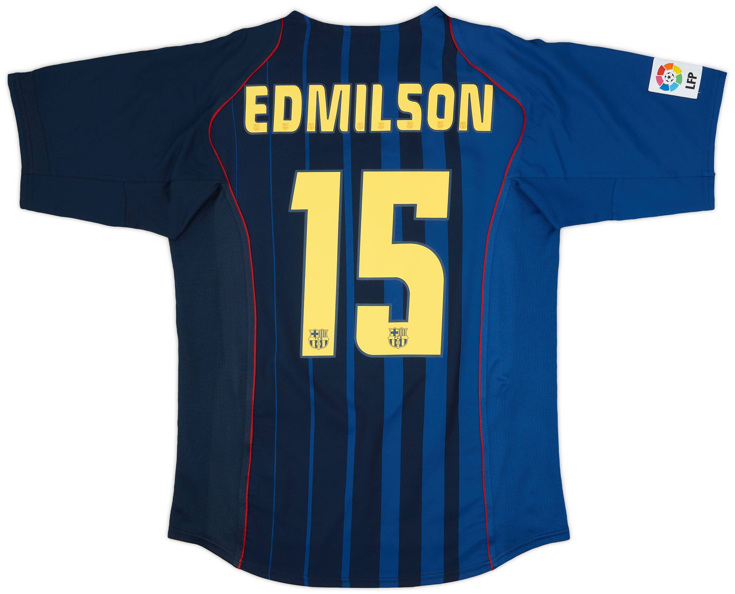 2004-05 Barcelona Away Shirt Edmilson #15 - 9/10 - (M)