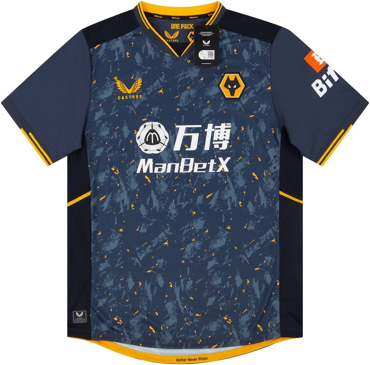 2021-22 Wolves Player Issue Pro Away Shirt