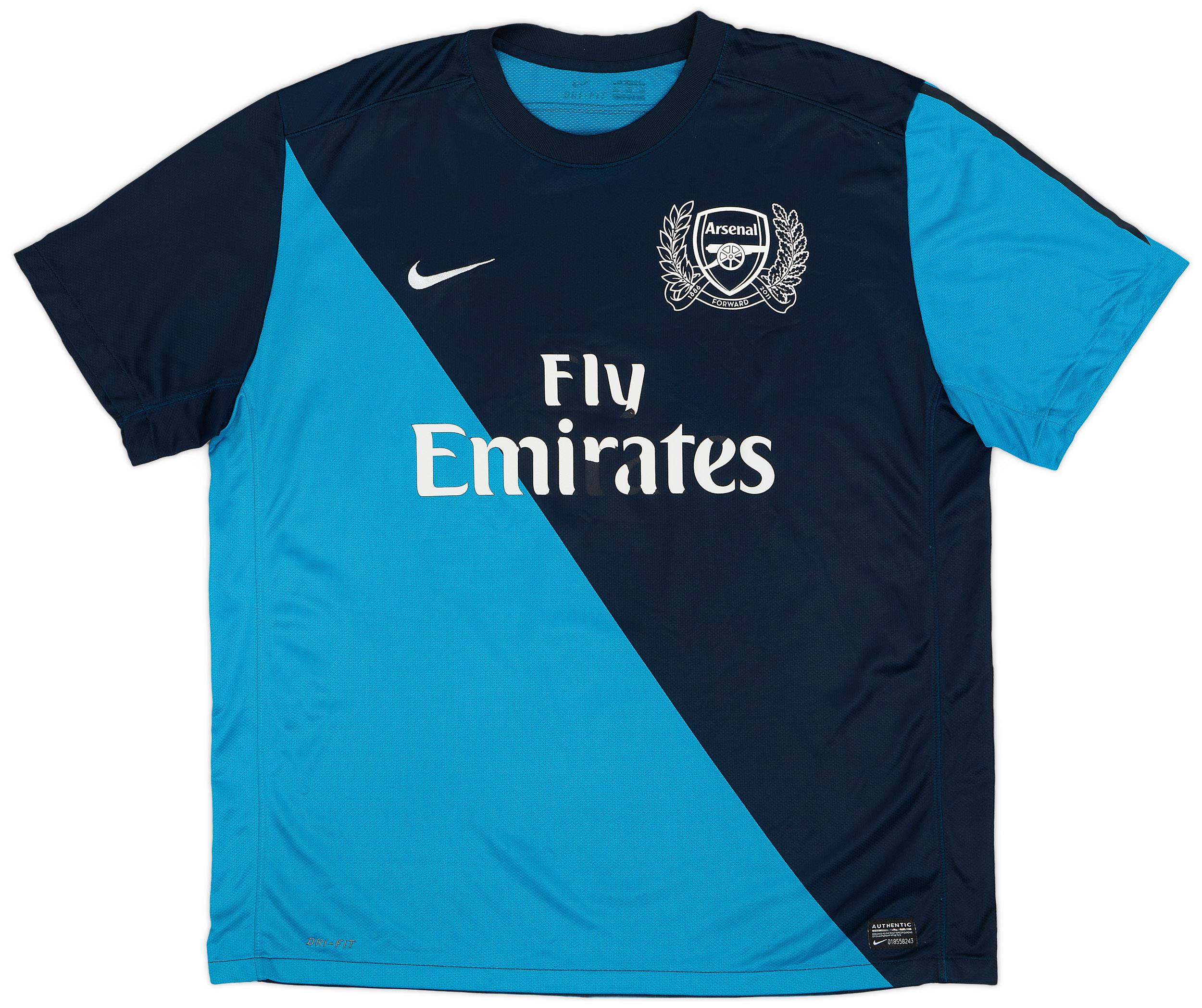 2011 12 Arsenal Away Shirt 5 10 XXL