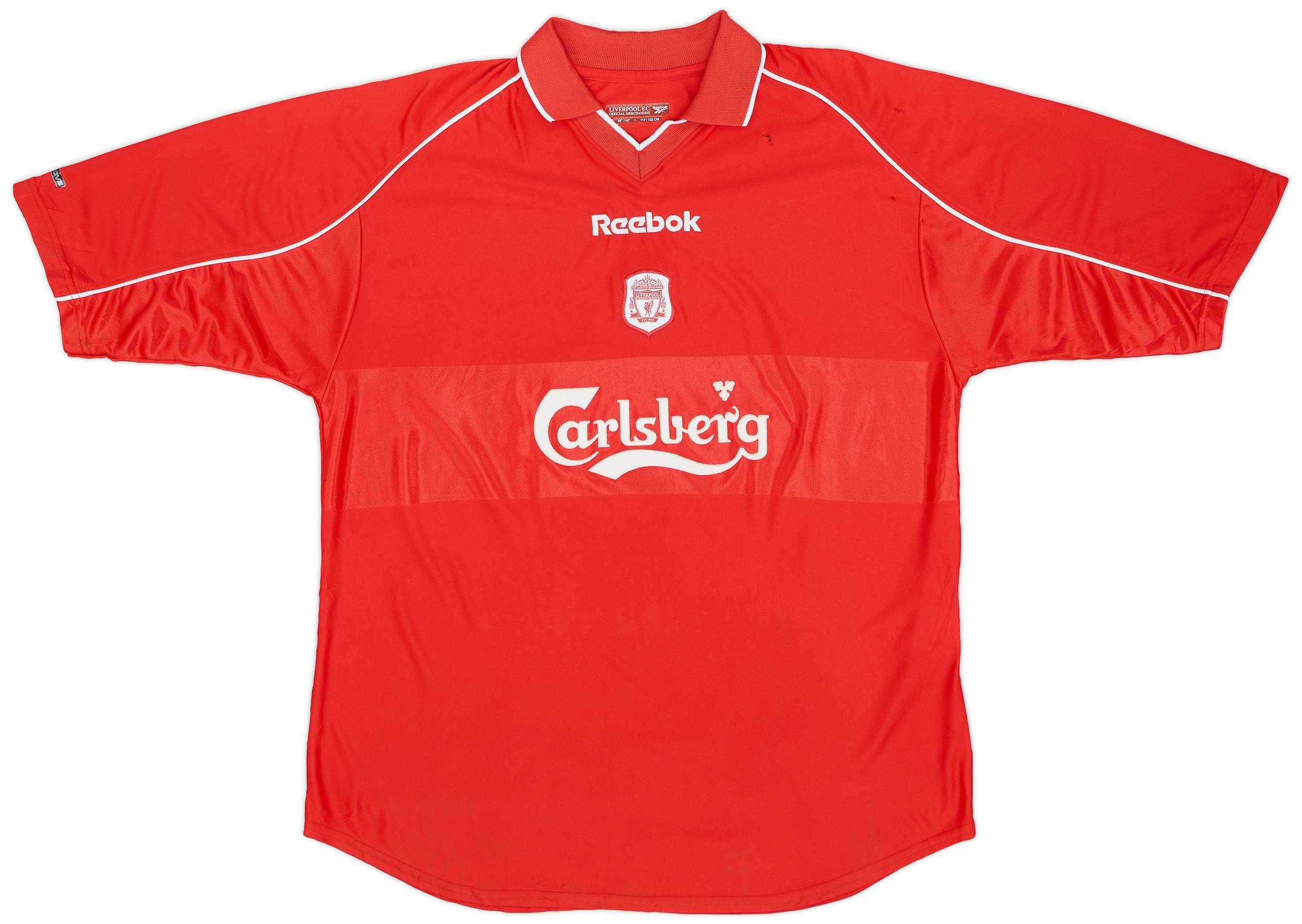 2000-02 Liverpool Home Shirt - 4/10 - (XL)