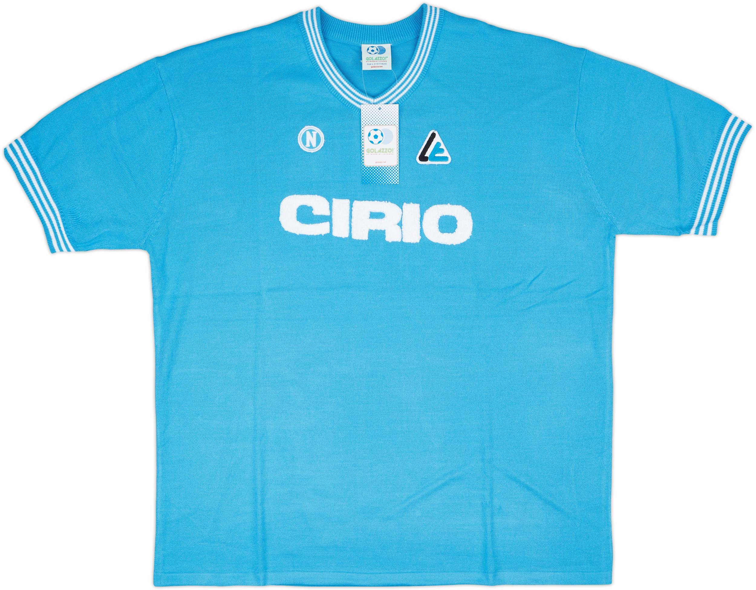 1984-85 Napoli Linea Time Reissue Home Shirt #10 (Maradona) (L) 1984-85 Napoli Linea Time Reissue Home Shirt #10 (Maradona) (L)