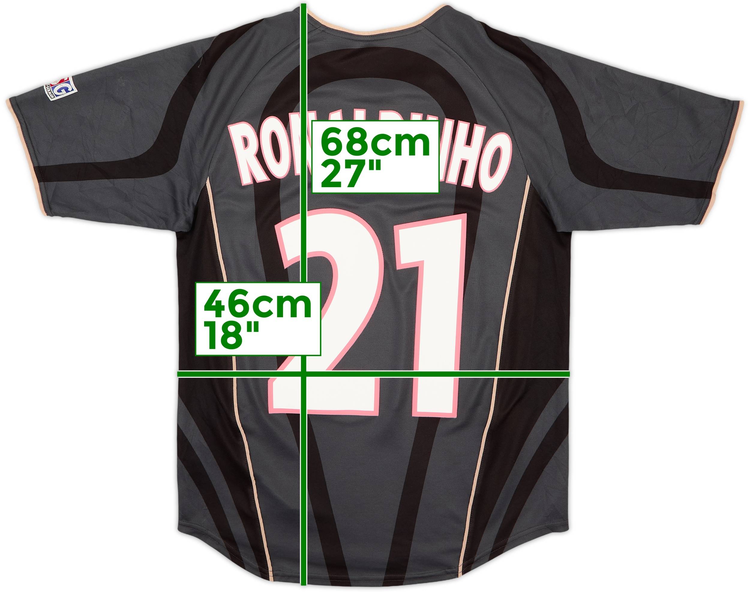 2001-02 Paris Saint-Germain Third Shirt Ronaldinho #21 - 6/10