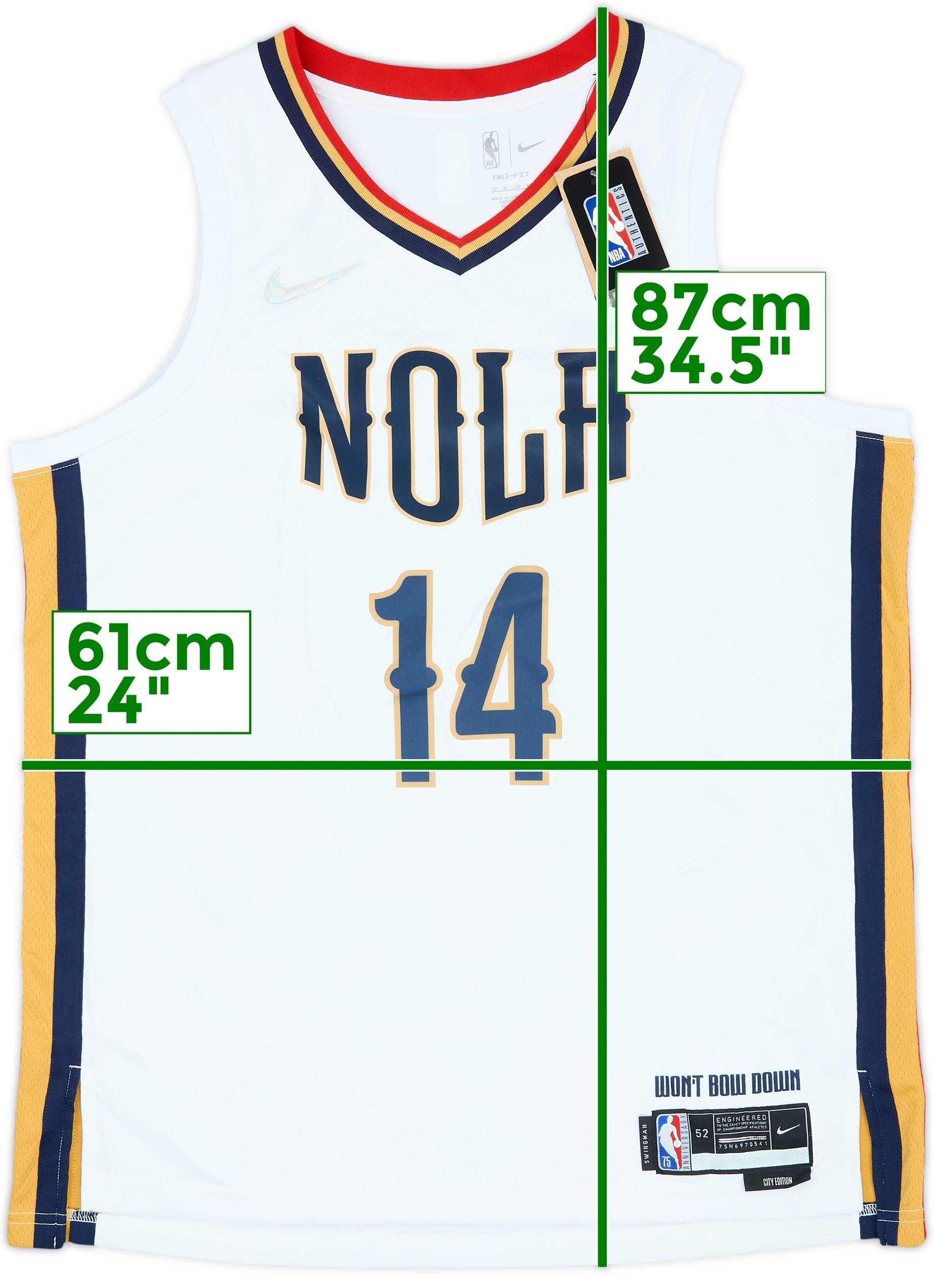 2021-22 New Orleans Pelicans Ingram #14 Nike Swingman Alternate