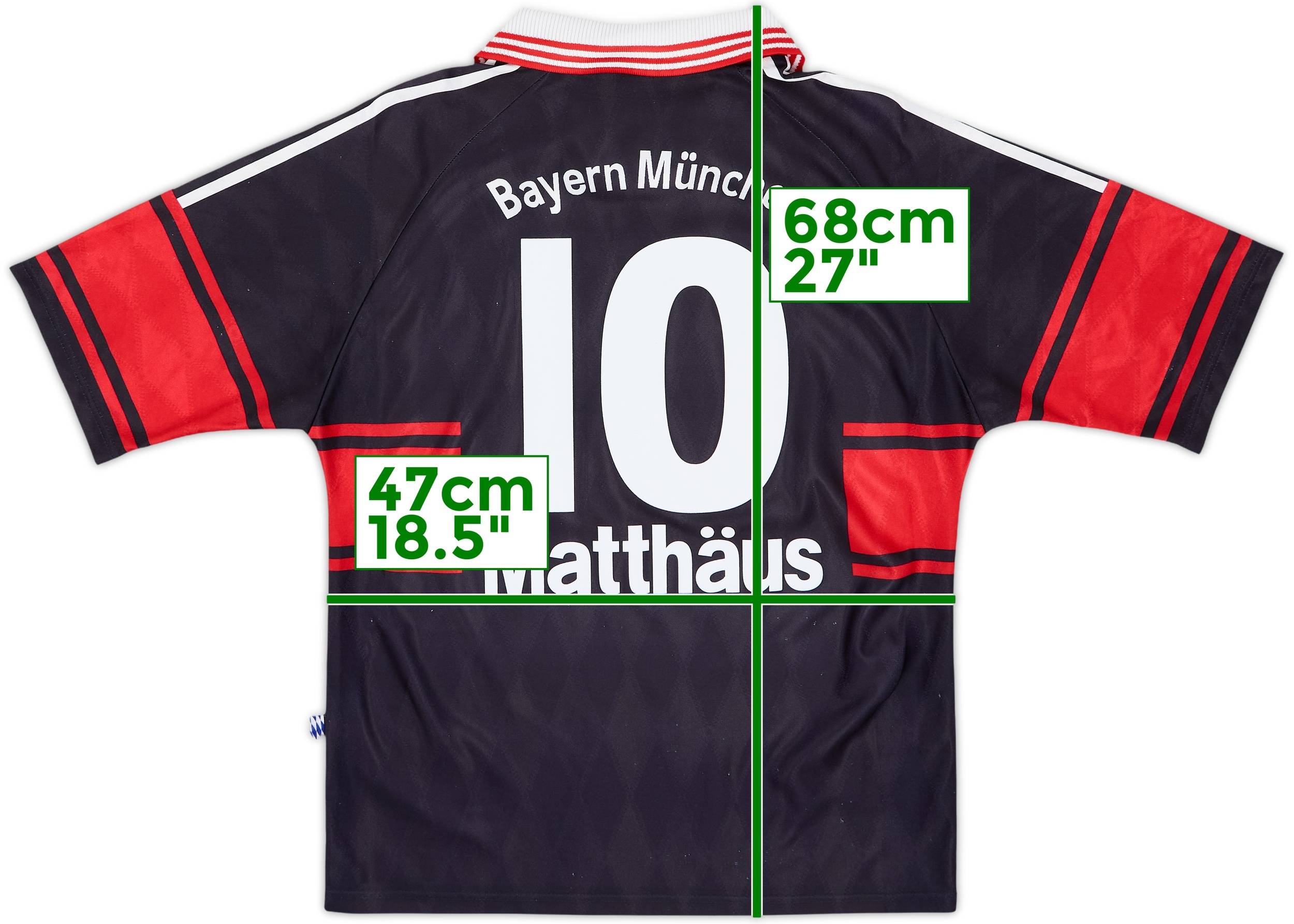 1997-99 Bayern Munich Home Shirt Matthaus #10 - 8/10 - (XL.Boys)
