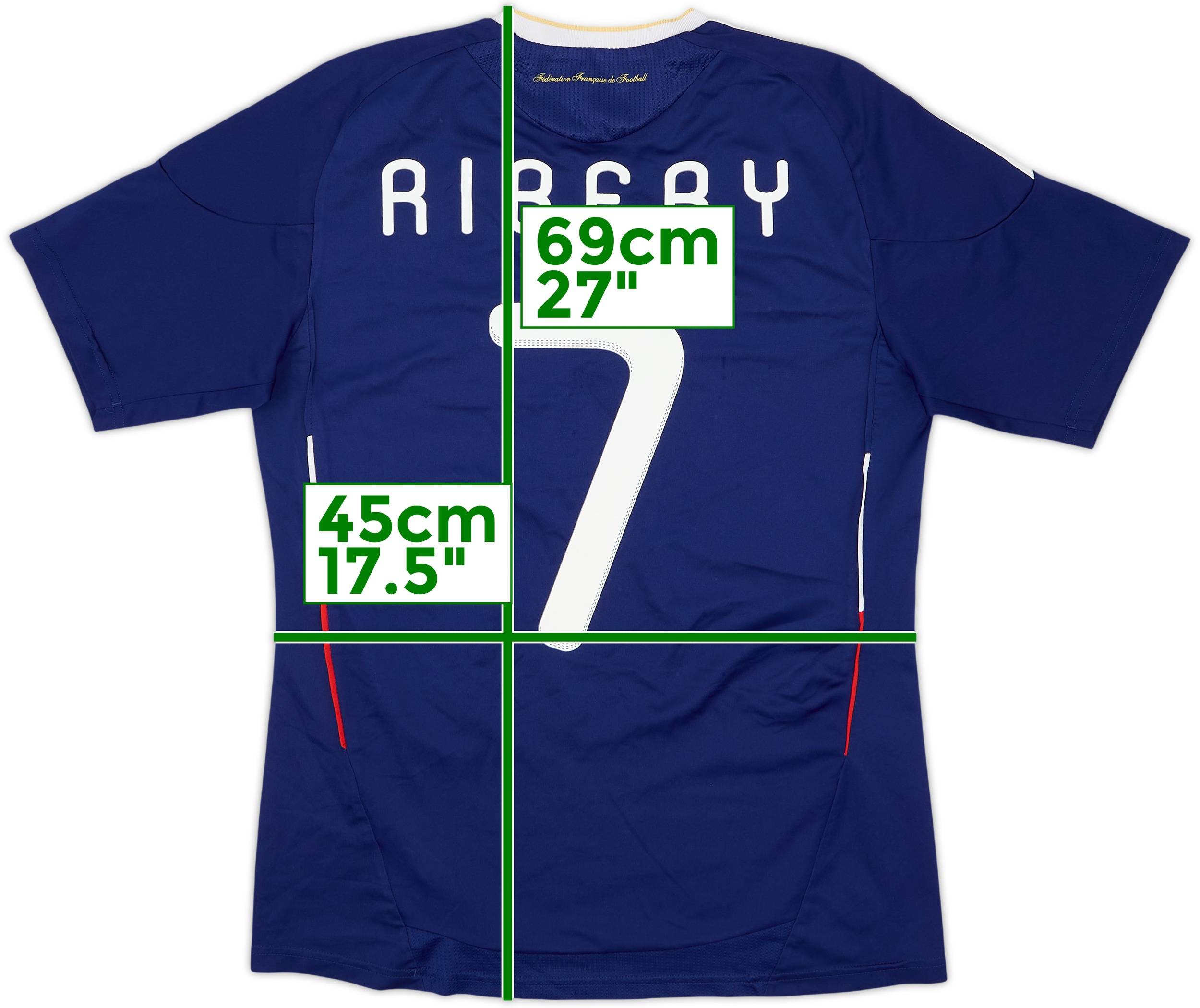 2009-10 France Home Shirt Ribery #7 - 6/10 - (S)