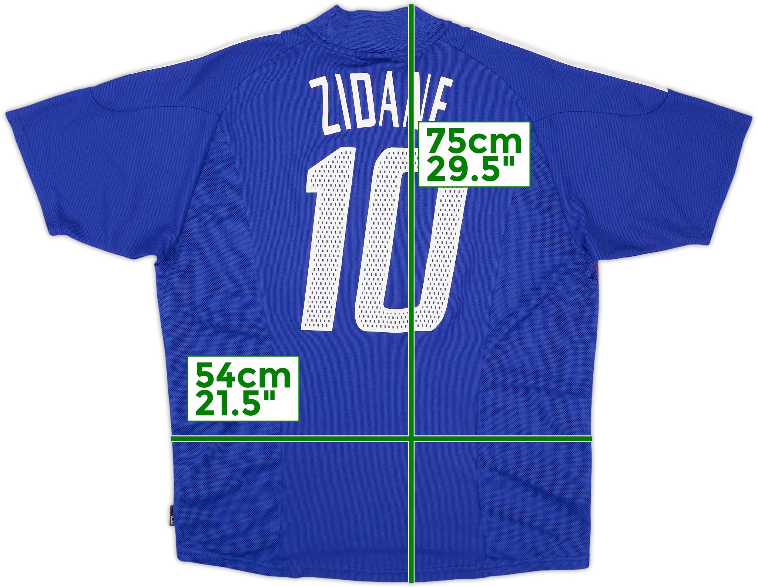 2002-04 France Home Shirt Zidane #10 - 7/10 - (XL)
