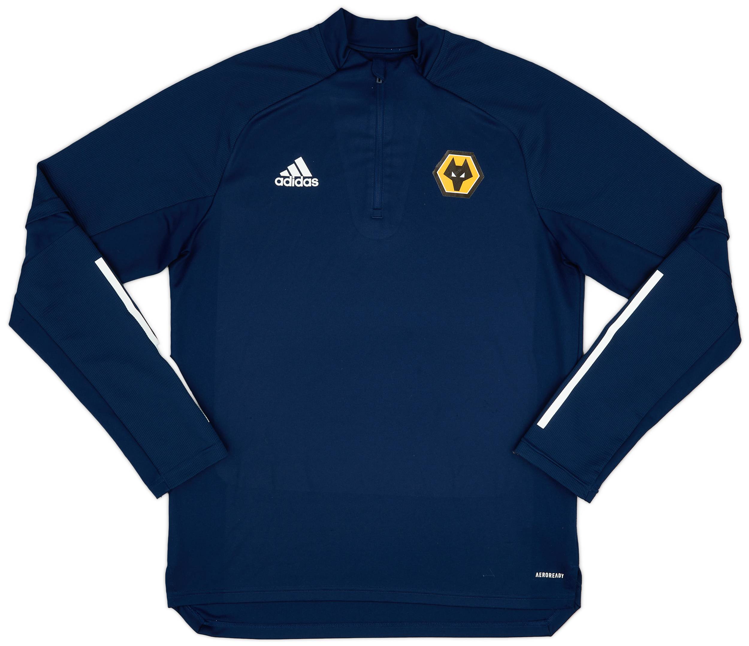 2020-21 Wolves adidas 1/4 Zip Training Top - 8/10 - (L)