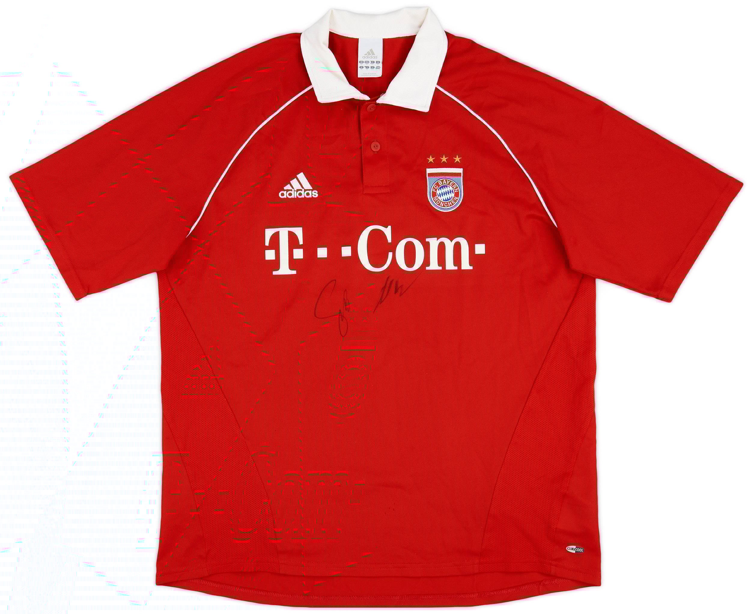 2005-06 Bayern Munich Signed Home Shirt - 8/10 - (XL)
