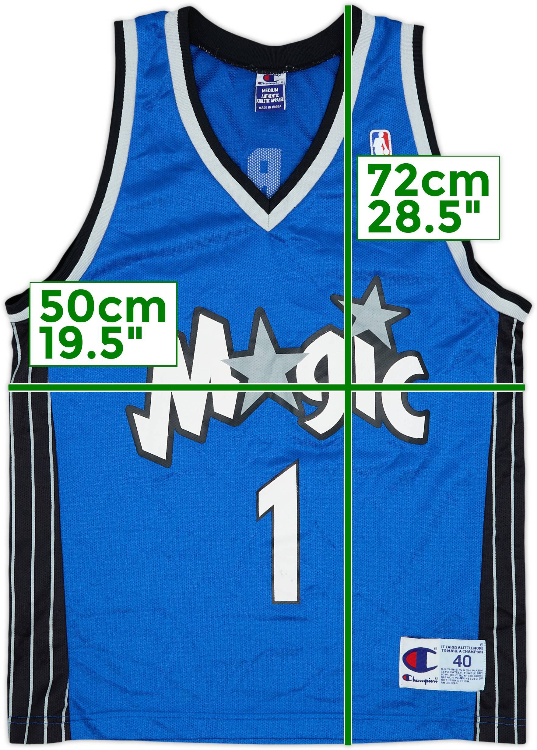 2000-02 Orlando Magic McGrady #1 Champion Away Jersey - 8/10 - (M)