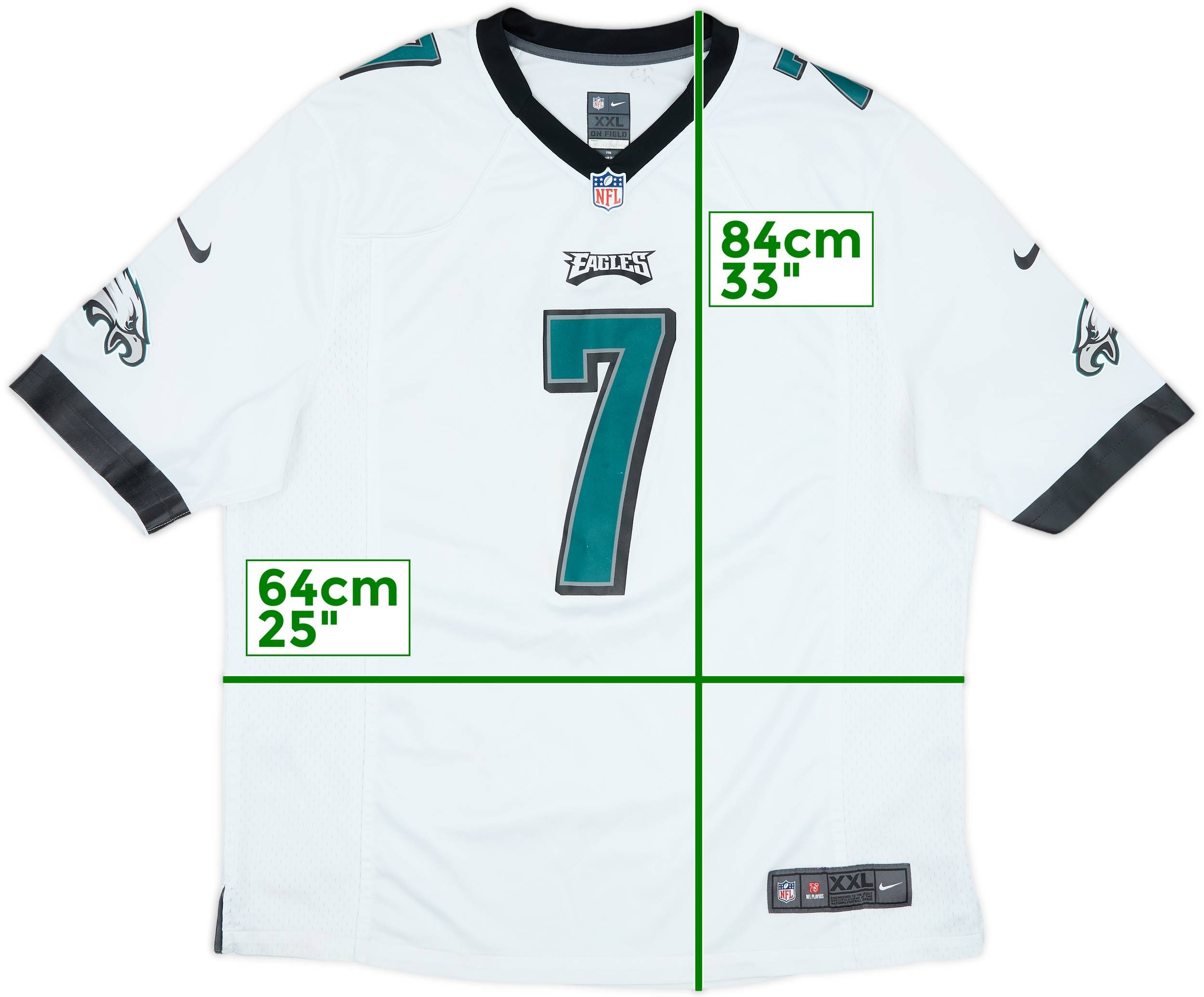 ウェア Seventh Football Box Polo in Off White 2012-13 Philadelphia Eagles Vick #7 Nike Game Away Jersey - 6/10
