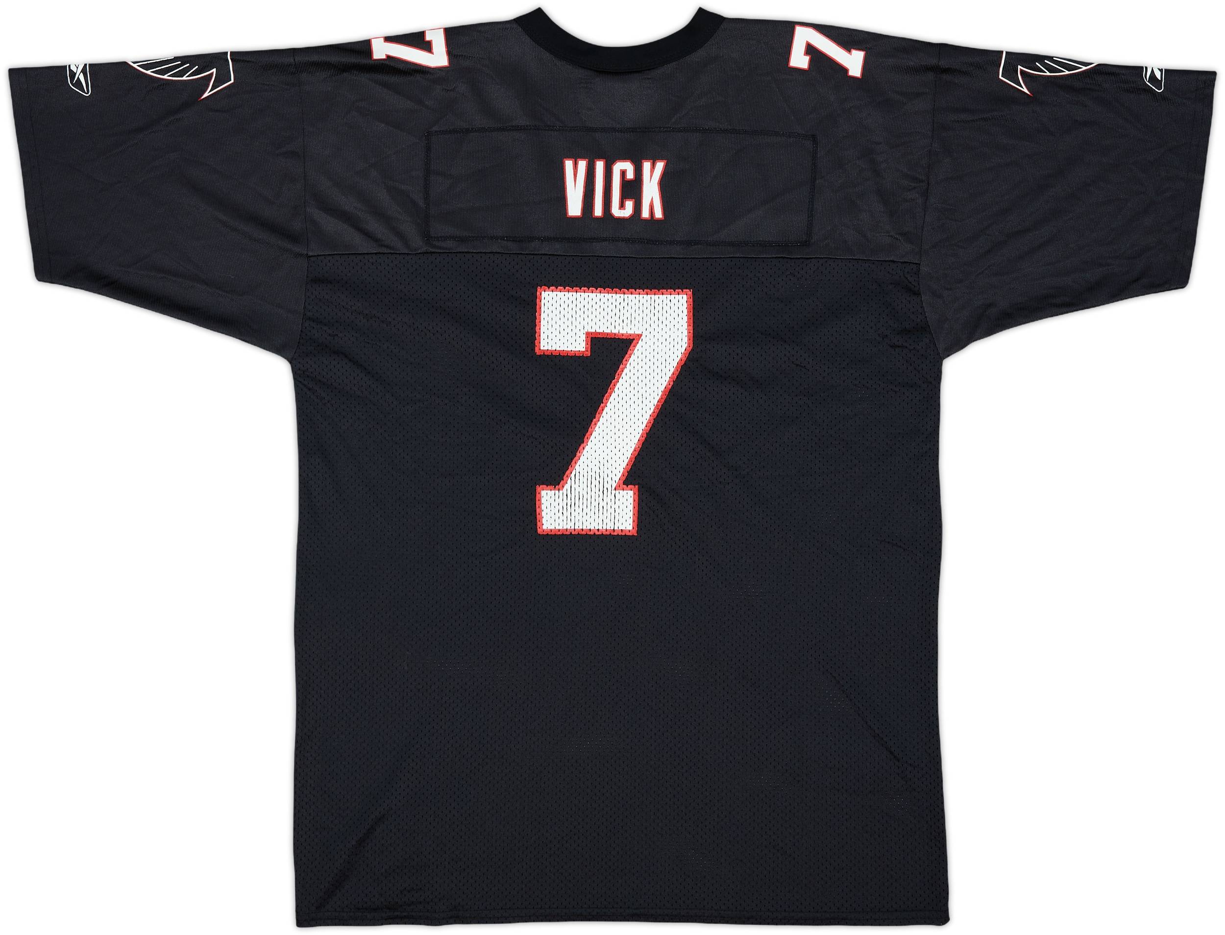 2001 Atlanta Falcons Vick #7 Reebok Home Jersey - 8/10 - (XL.Boys)
