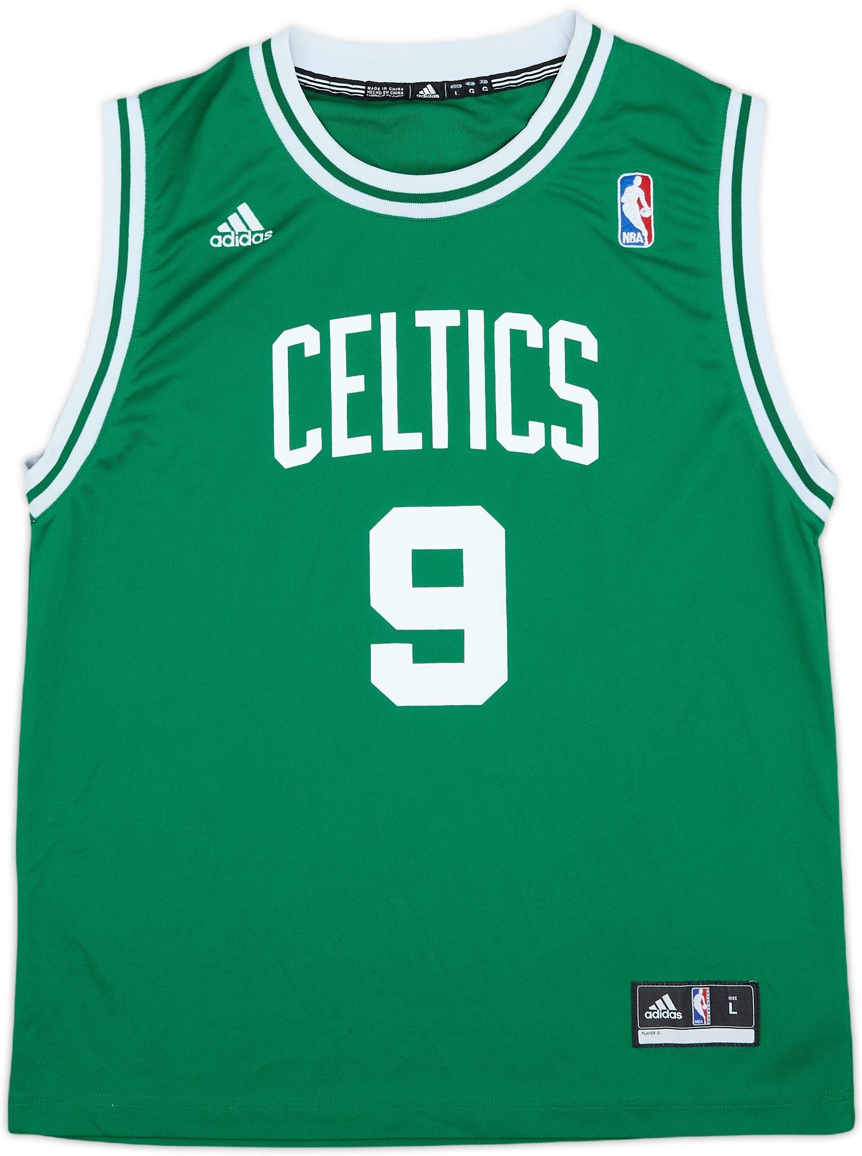 2010-14 Boston Celtics Rondo #9 adidas Away Jersey - 9/10 - (L.Boys)
