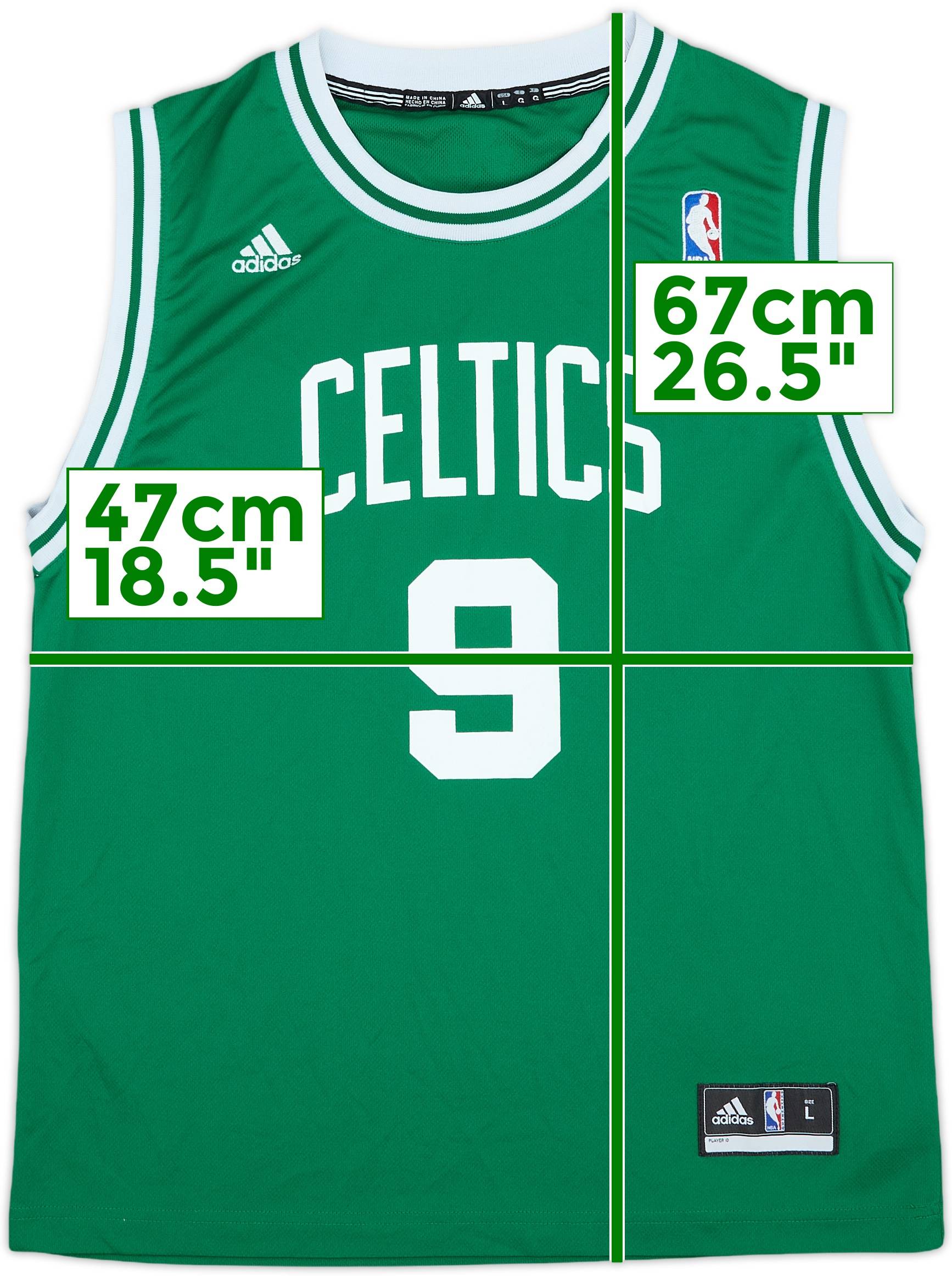 2010-14 Boston Celtics Rondo #9 adidas Away Jersey - 9/10 - (L.Boys)