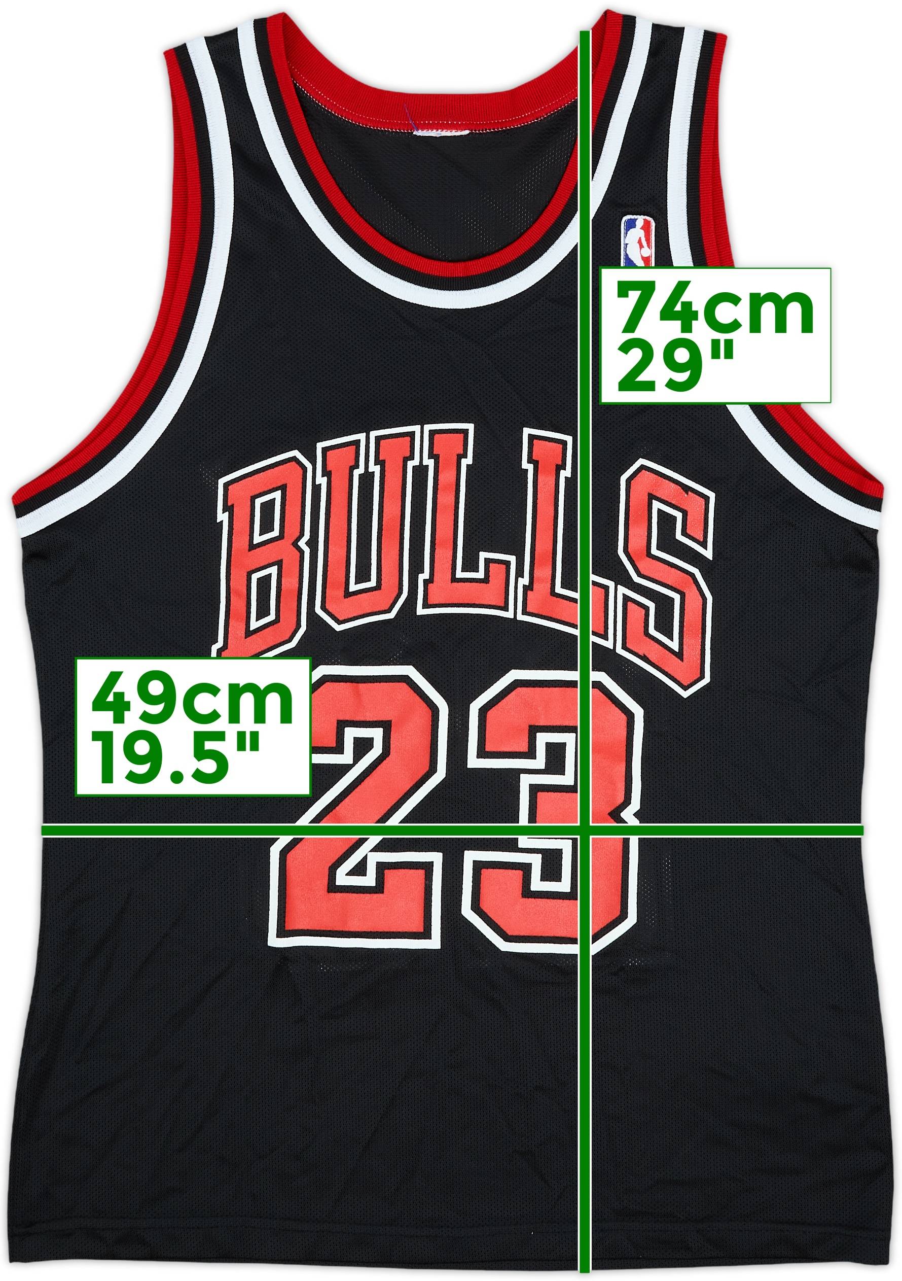 1995-98 Chicago Bulls Jordan #23 Champion Alternate Jersey - 8/10