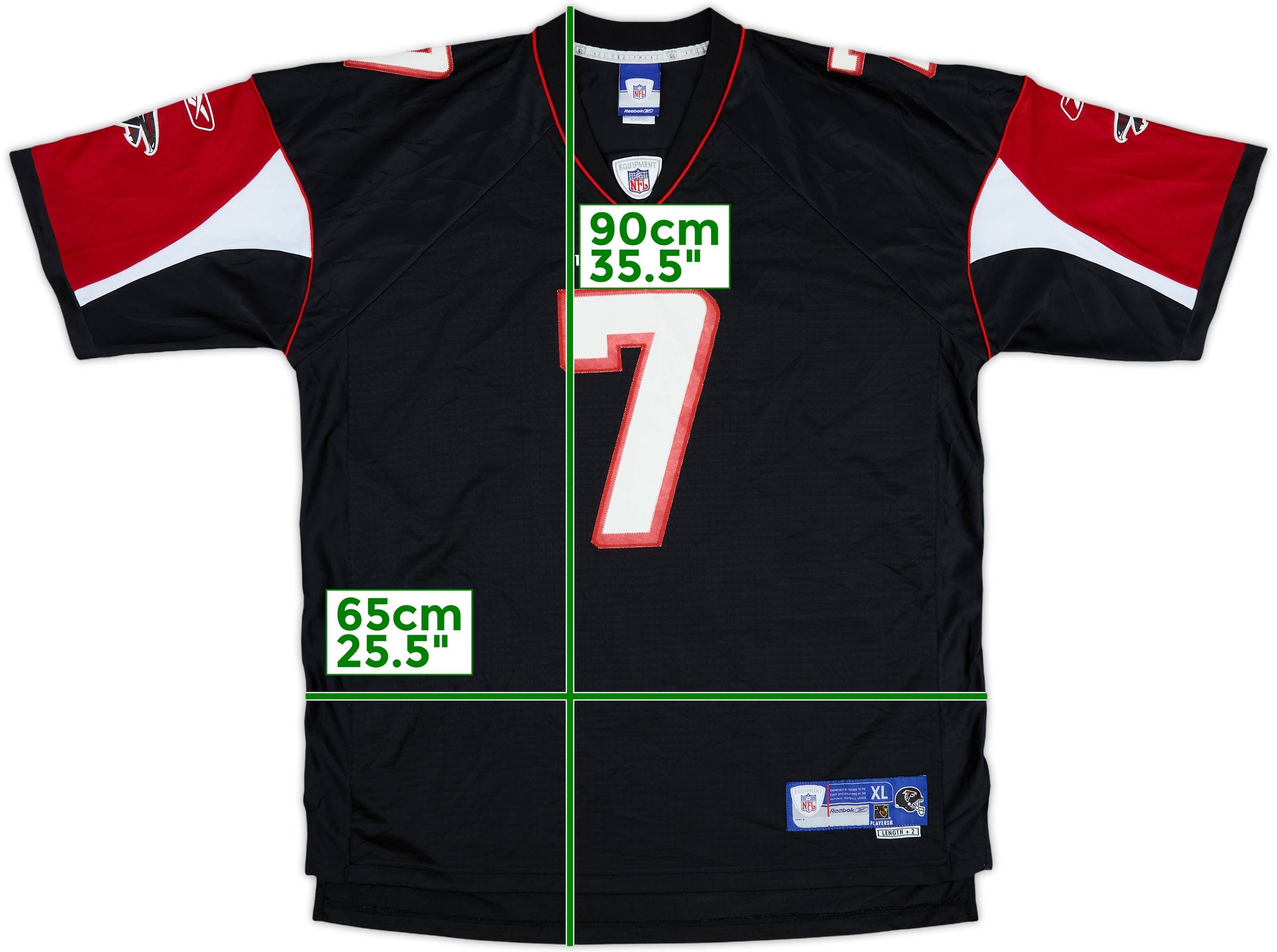 2005-06 Atlanta Falcons Vick #7 Reebok Premier Alternate Jersey