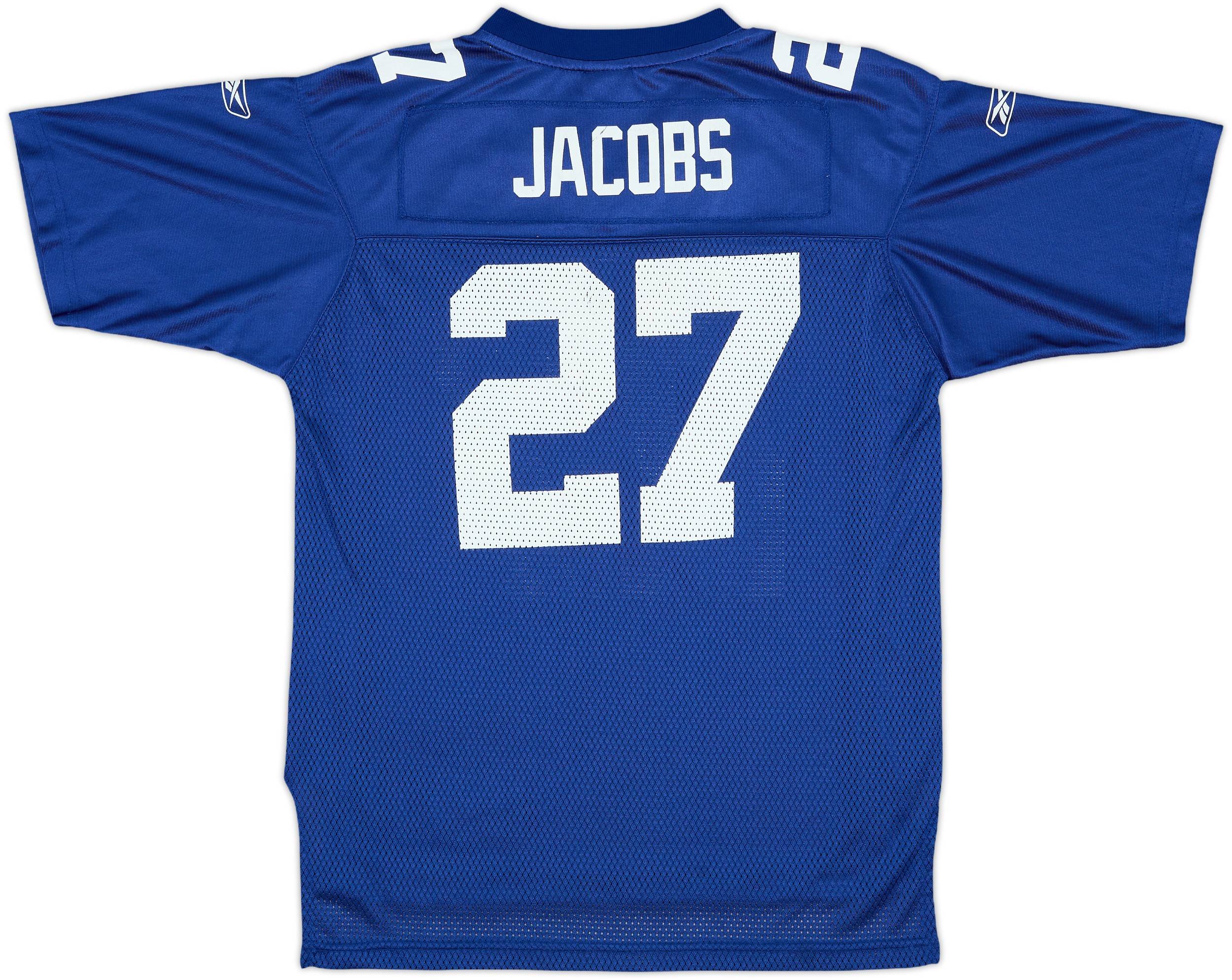 2008 New York Giants Jacobs #27 Super Bowl XLII Reebok On Field
