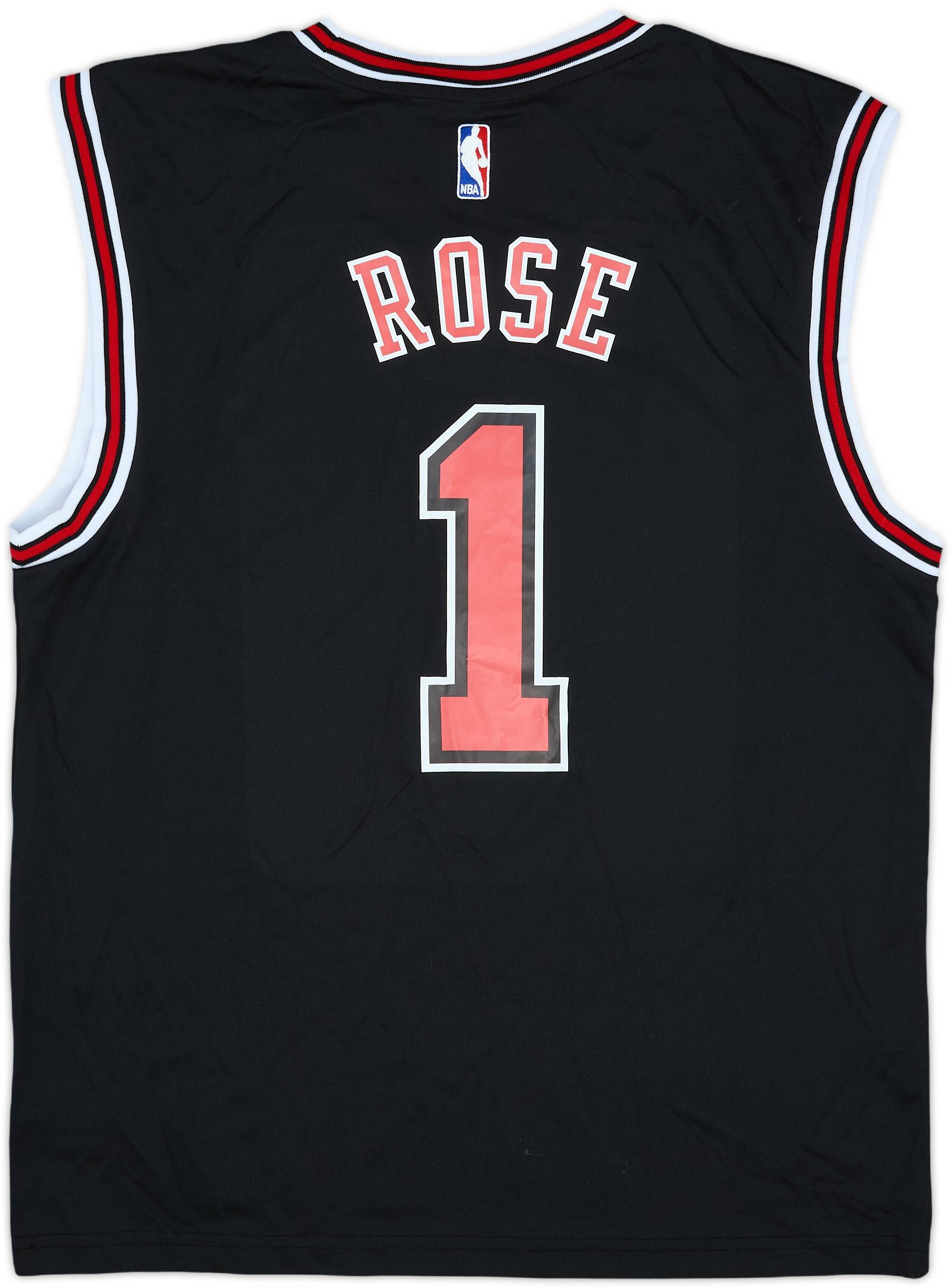 2014-16 Chicago Bulls Rose #1 adidas Alternate Jersey (M)