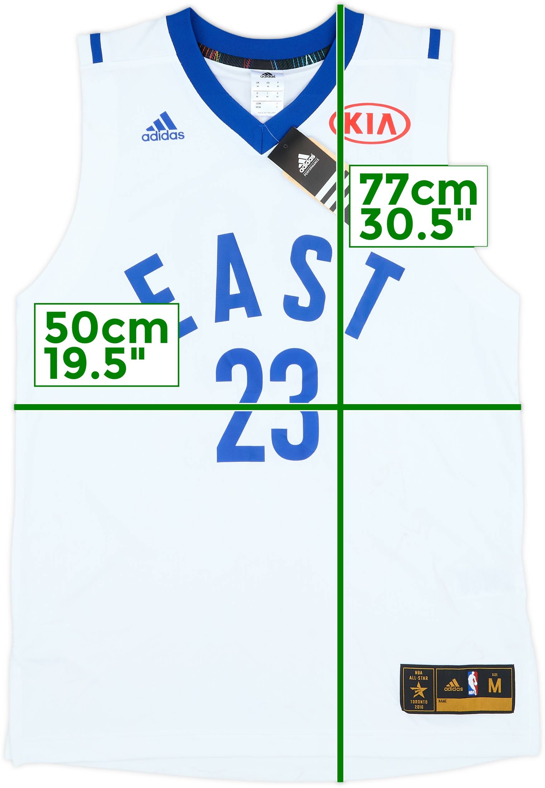2016 NBA All-Star Team East James #23 adidas Jersey (M)