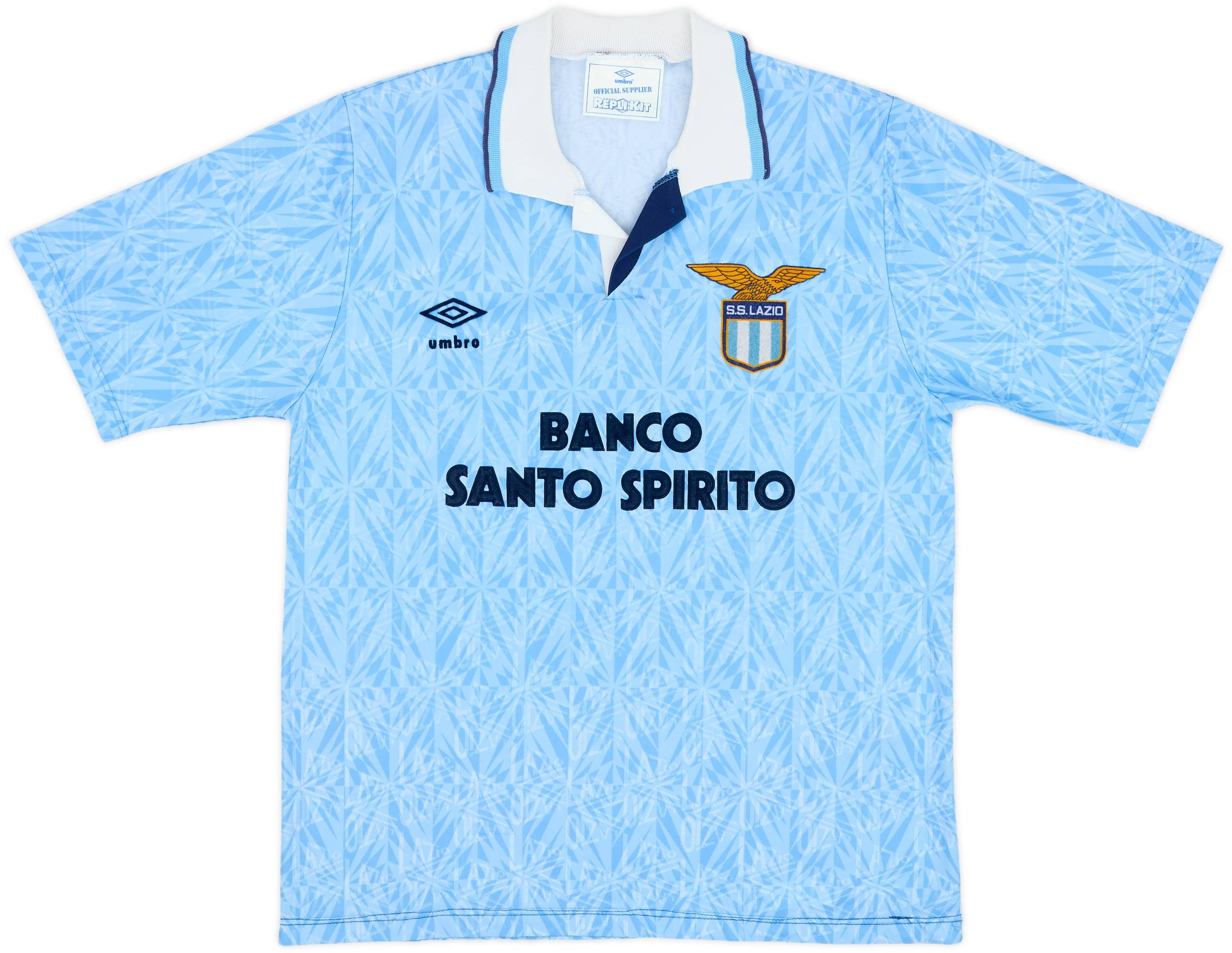 1991-92 Lazio Home Shirt - 6/10 - (M)