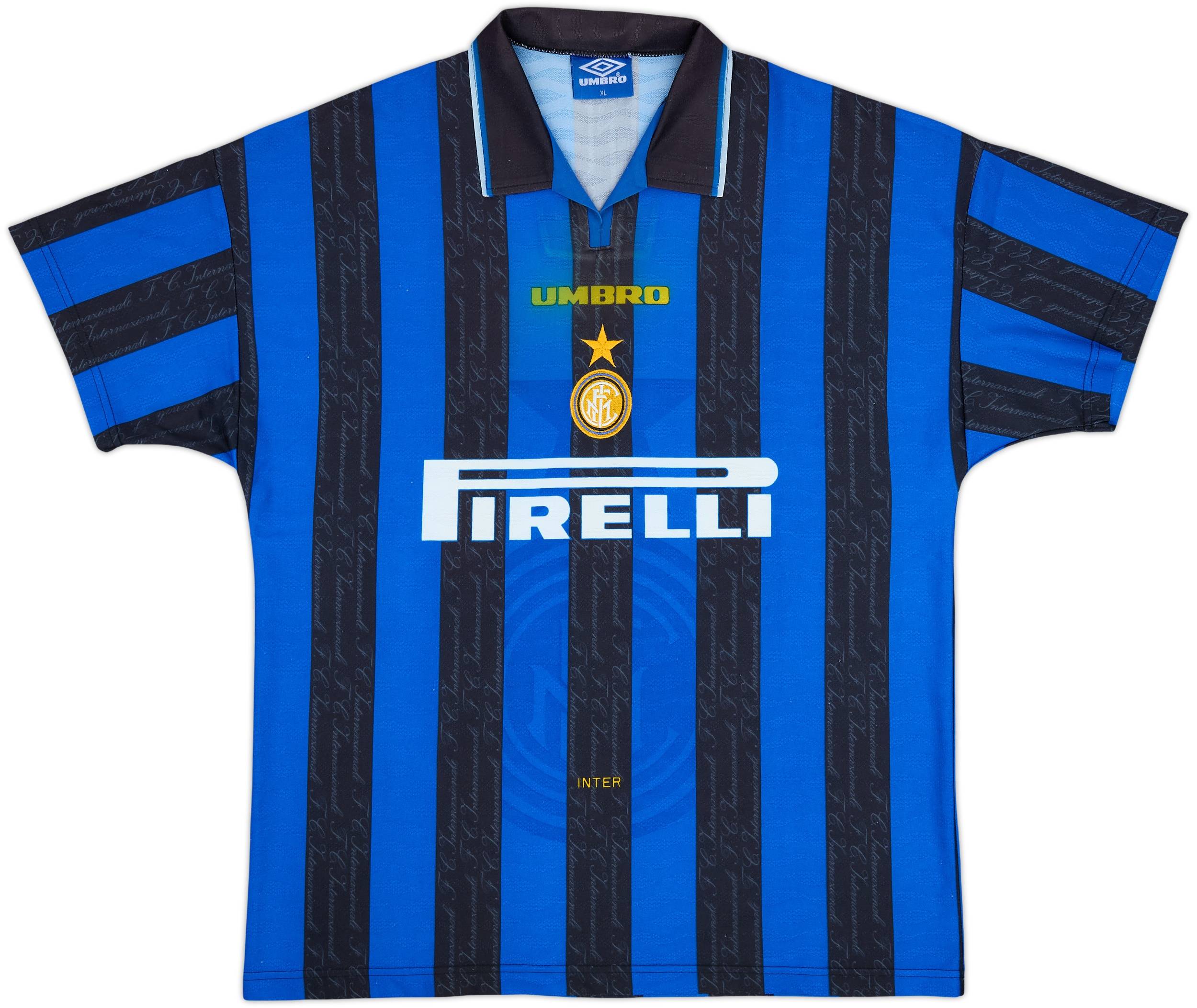 1996-97 Inter Milan Home Shirt Zanetti #4 - 7/10 - (XL)