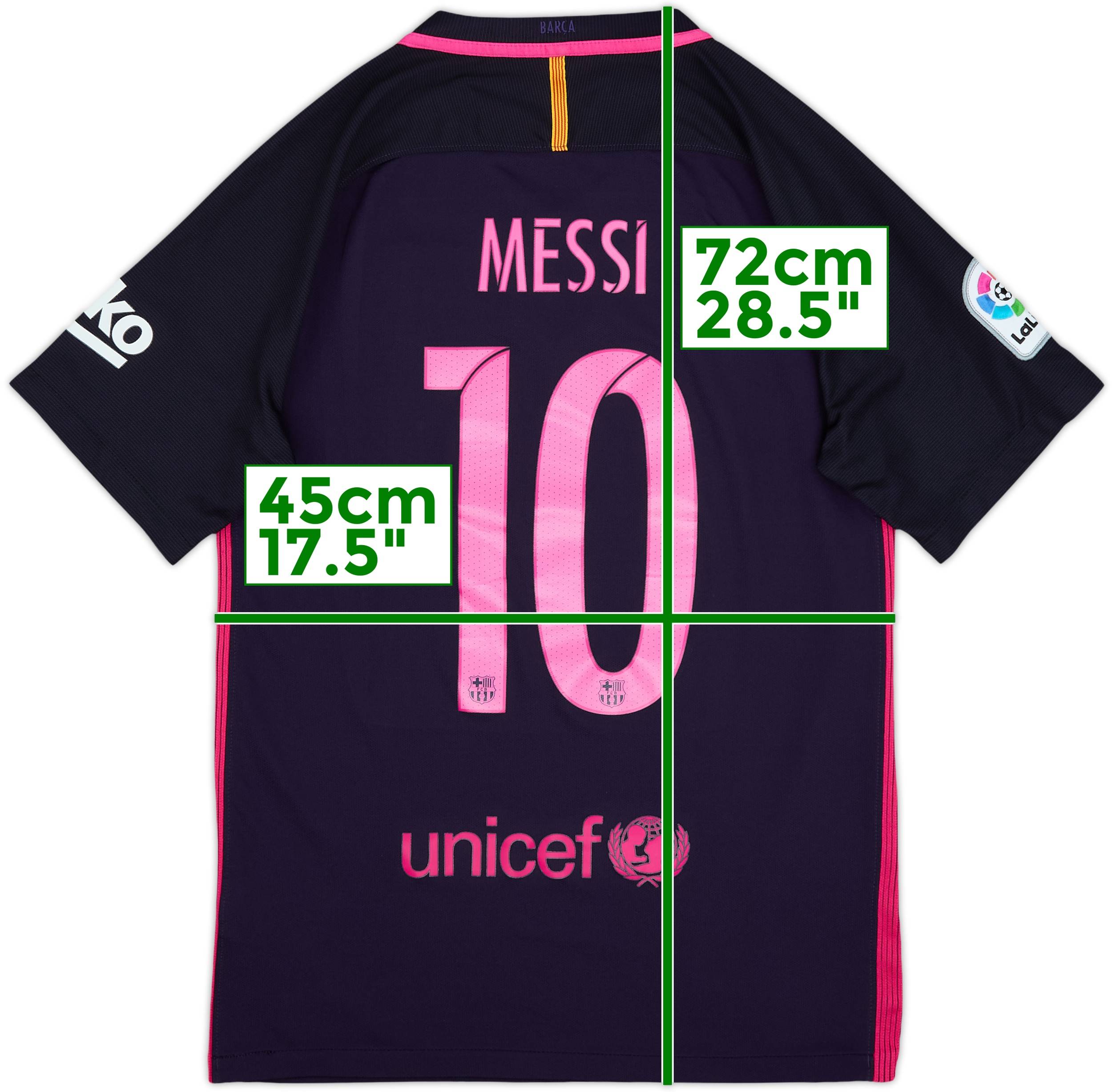 2016-17 Barcelona Away Shirt Messi #10 - 9/10 - (S)