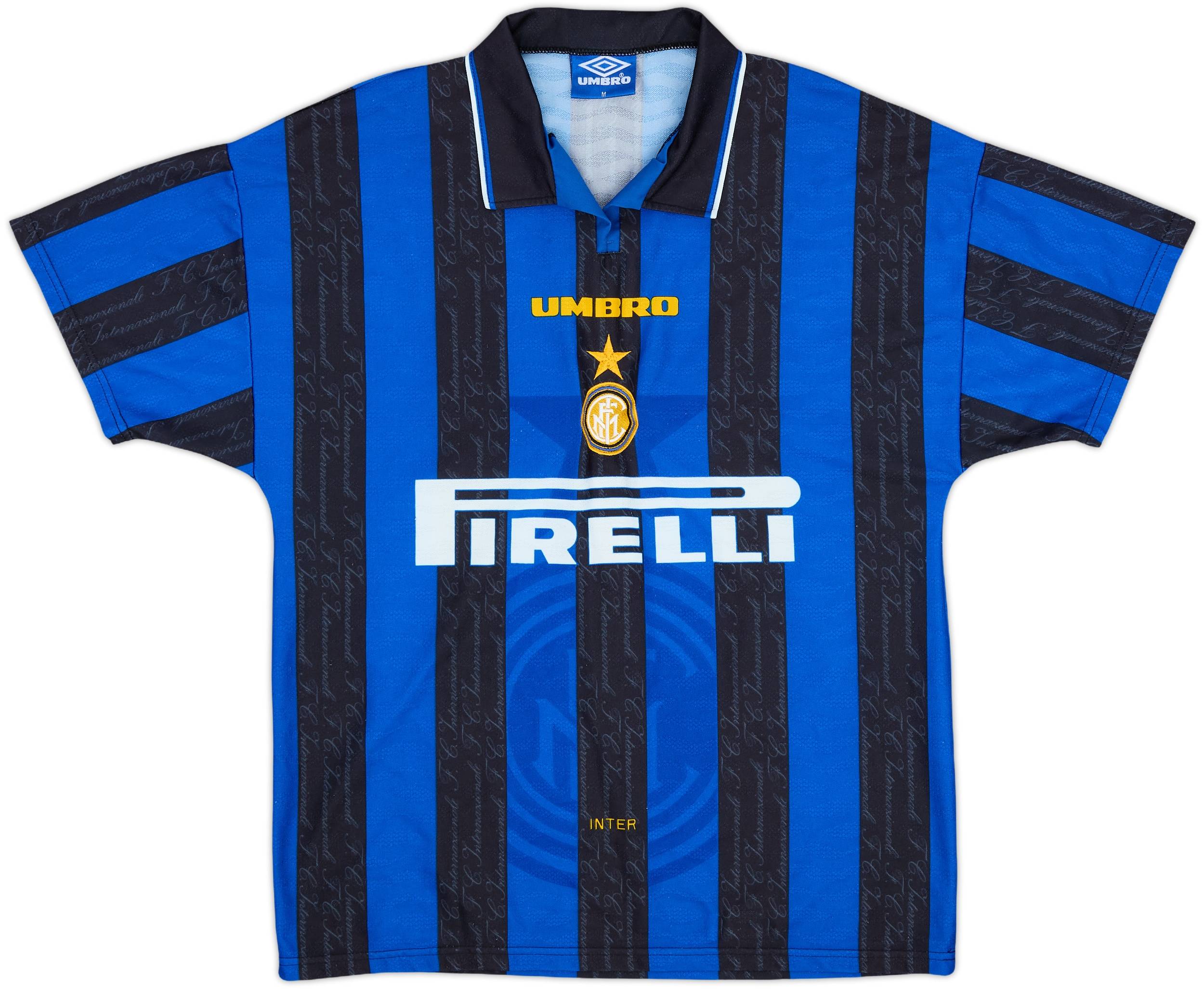 1996-97 Inter Milan Home Shirt Zanetti #4 - 9/10 - (M)