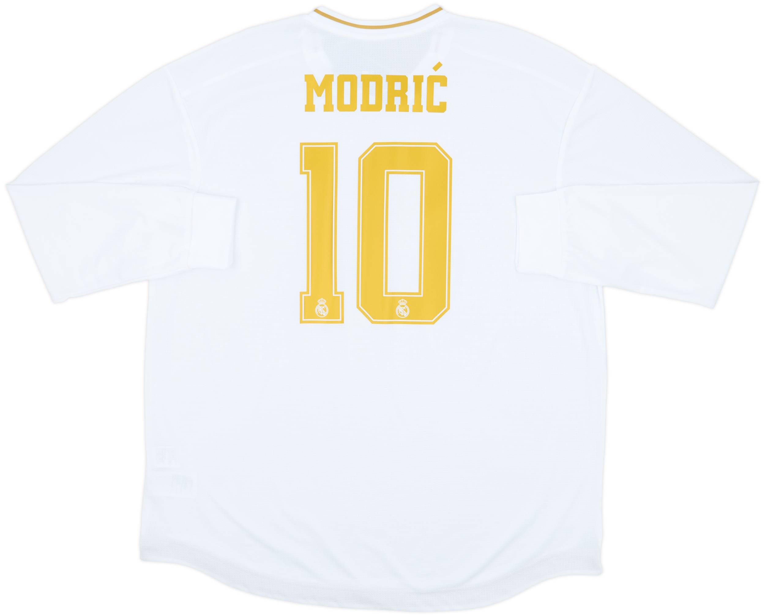 2019-20 Real Madrid Authentic Home L/S Shirt Modric #10 (XXL)