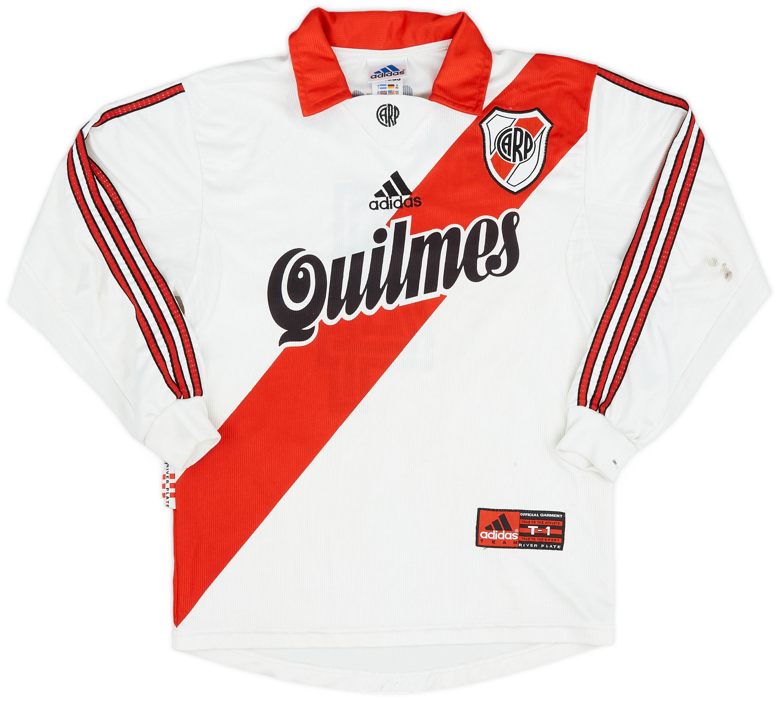 1999-00 River Plate Home L/S Shirt #4 - 6/10 - (XS)