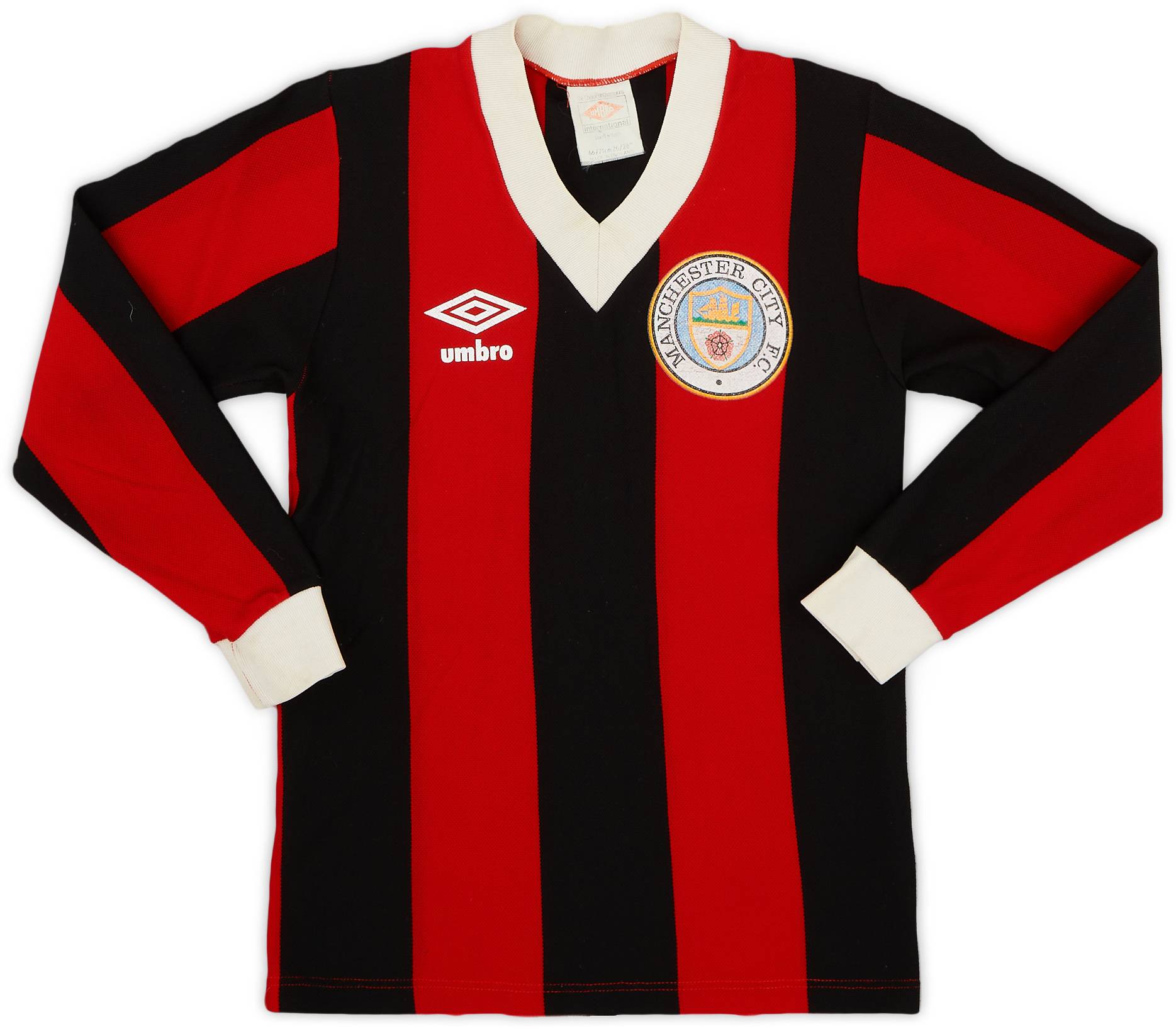 1979-81 Manchester City Away L/S Shirt - 8/10 - (S.Boys)
