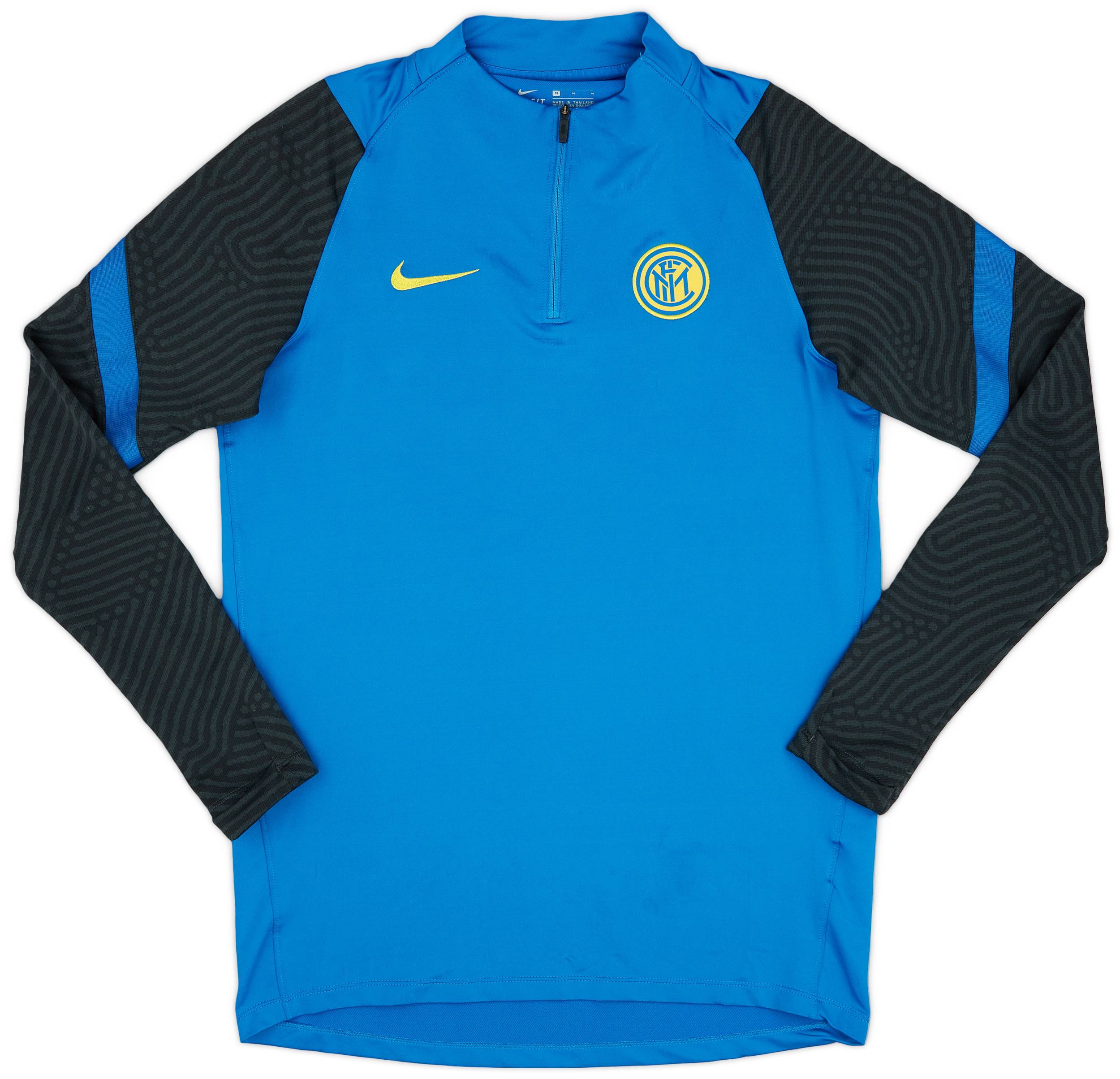 2020-21 Inter Milan Nike 1/4 Zip Drill Top - 9/10 - (M)