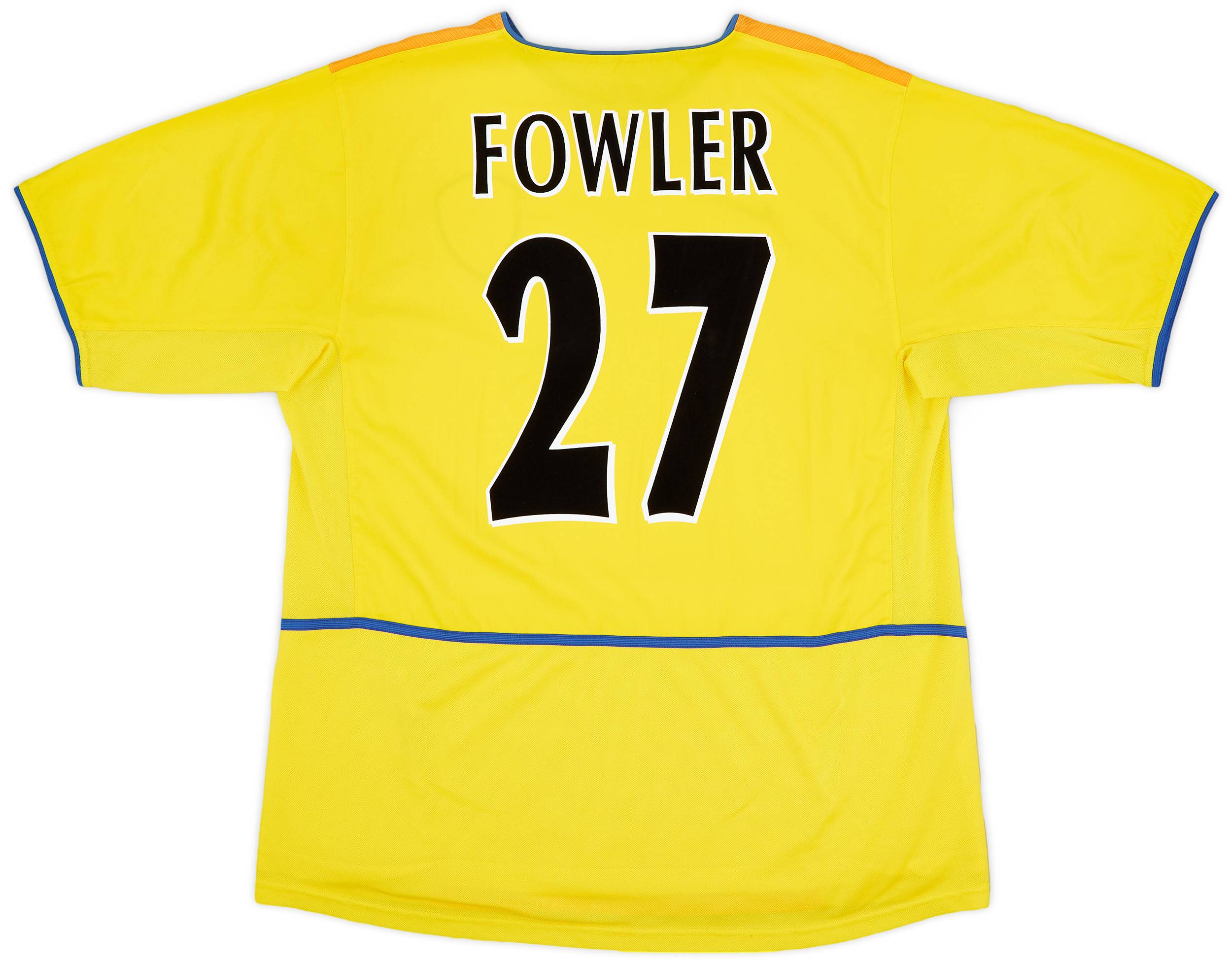 2002-03 Leeds United Away Shirt Fowler #27 - 8/10 - (XXL)