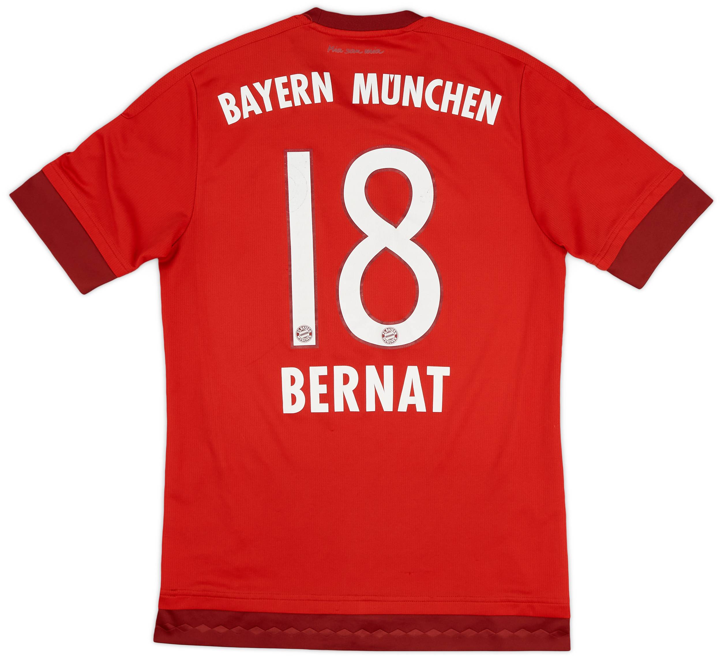 2015-16 Bayern Munich Home Shirt Bernat #18 - 7/10 - (S)