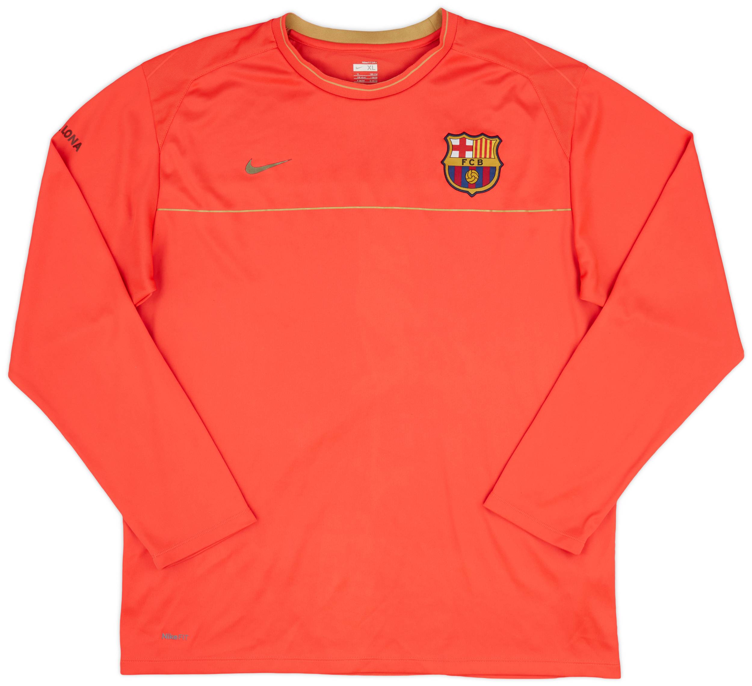 【限定価格セール！】 Barcelona 2008-09 Nike (XL) - 7/10 - Shirt L/S Training ウェア