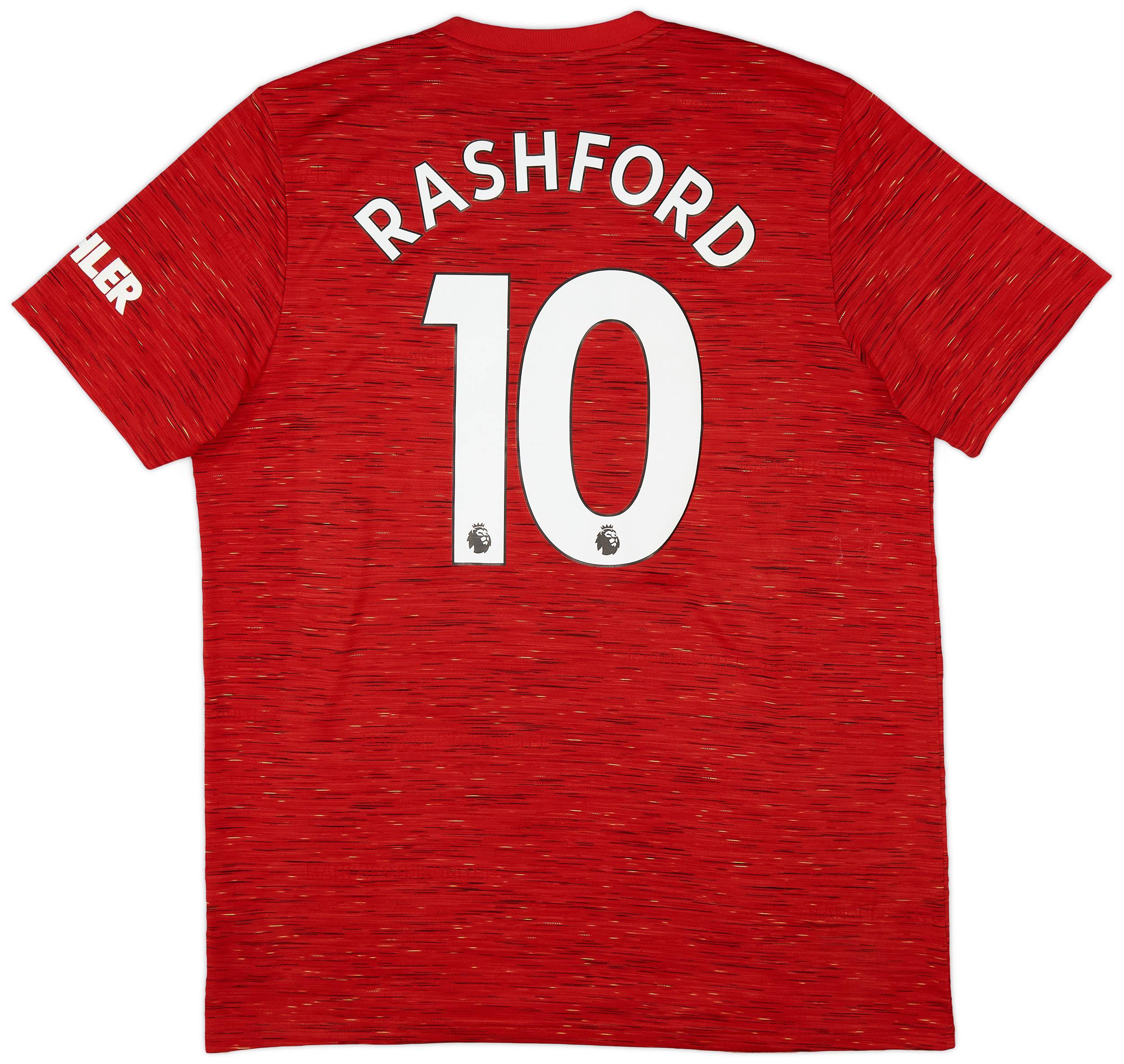 2020-21 Manchester United Home Shirt Rashford #10 - 6/10 - (XL)