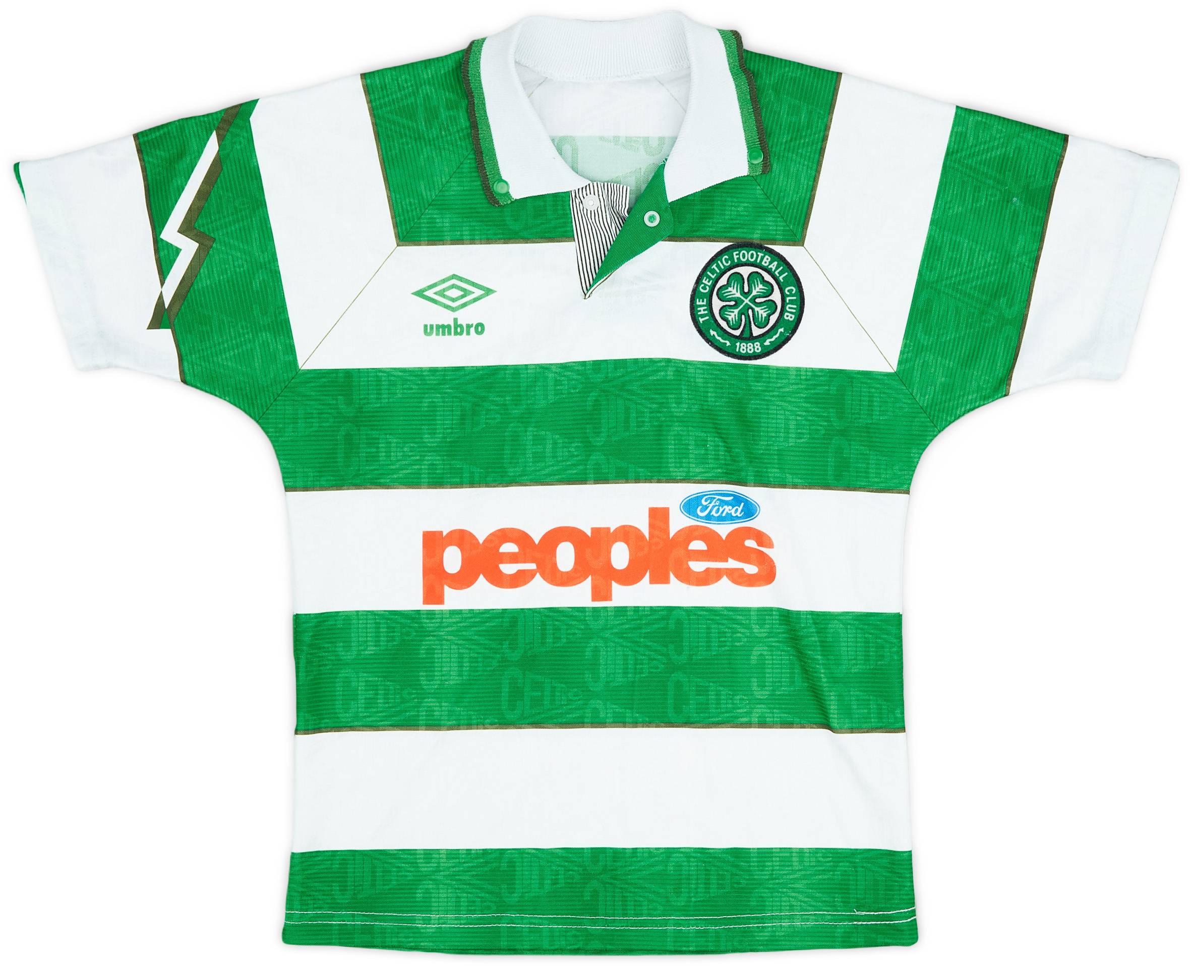 1991-92 Celtic Home Shirt - 8/10 - (M.Boys)
