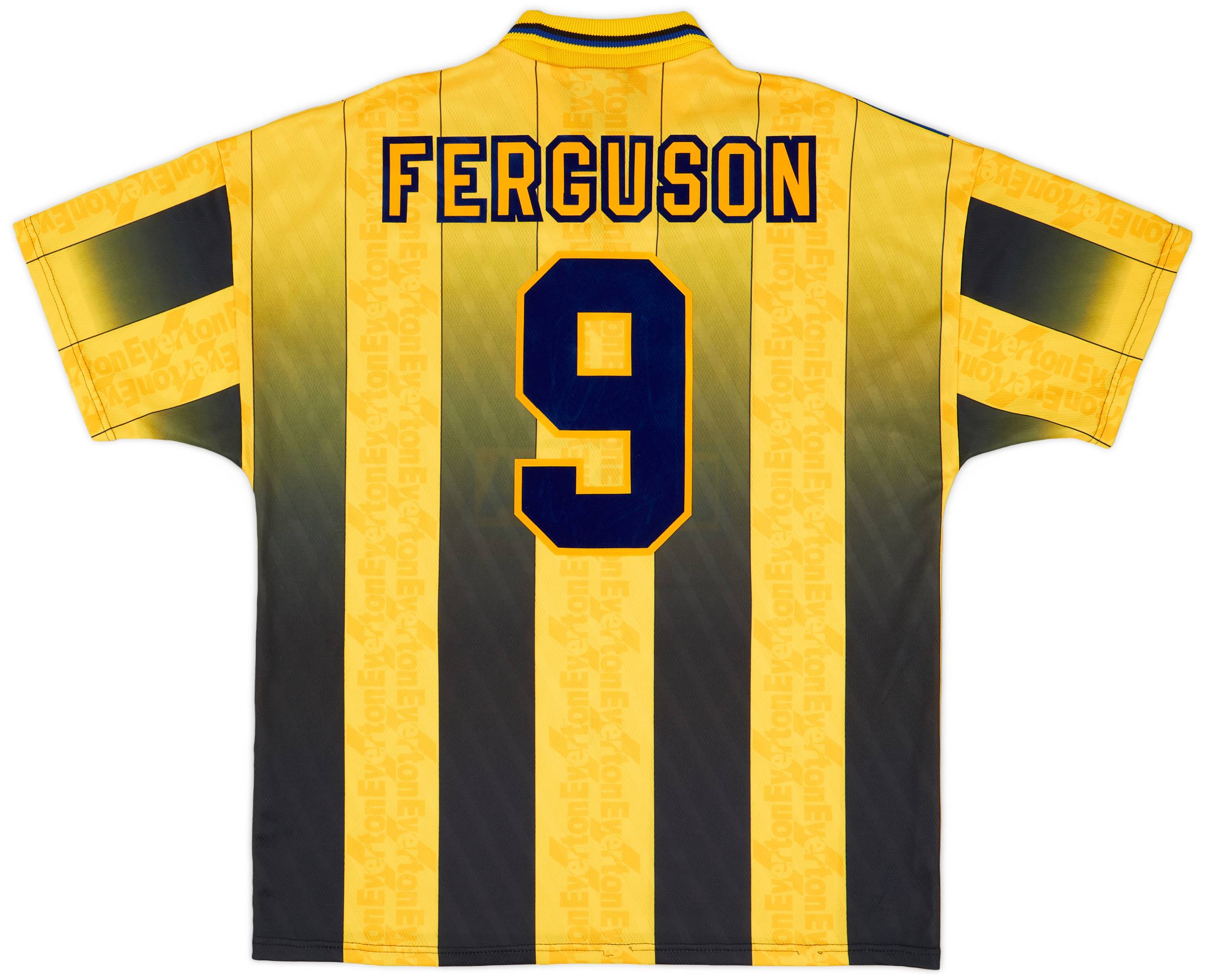 1996-98 Everton Away Shirt Ferguson #9 - 8/10 - (XL)